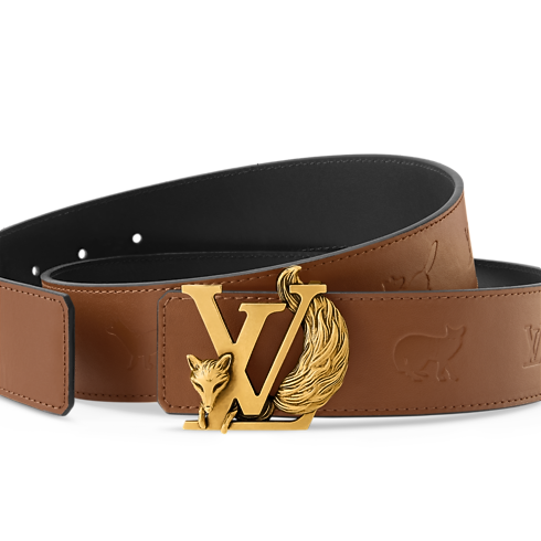 Cinturón reversible LV Initiales Fox de 4 cm Hombre Accesorios Cinturones | LOUIS VUITTON (Zoom de producto)