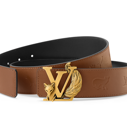 Cinturón reversible LV Initiales Fox de 4 cm Hombre Accesorios Cinturones | LOUIS VUITTON (Zoom de producto)