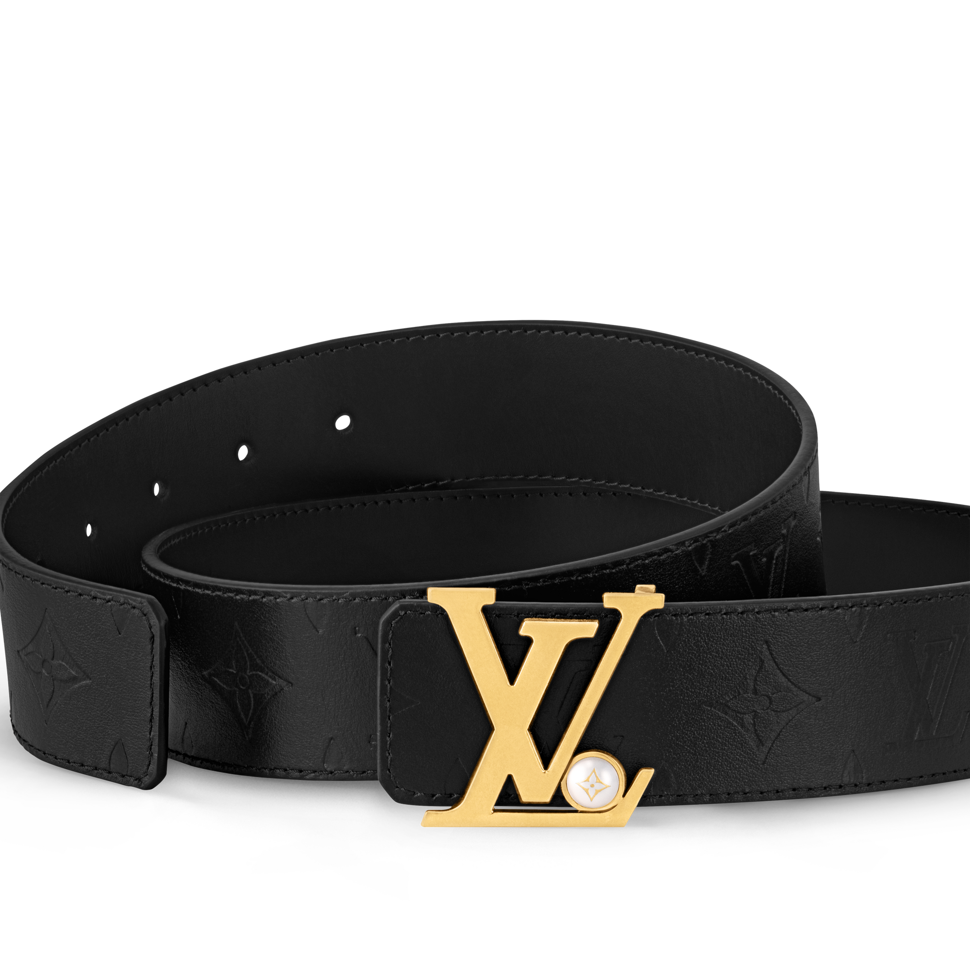 Cinturón reversible LV Initiales Pearls de 4 cm  Hombre Accesorios Cinturones | LOUIS VUITTON (Zoom de producto)