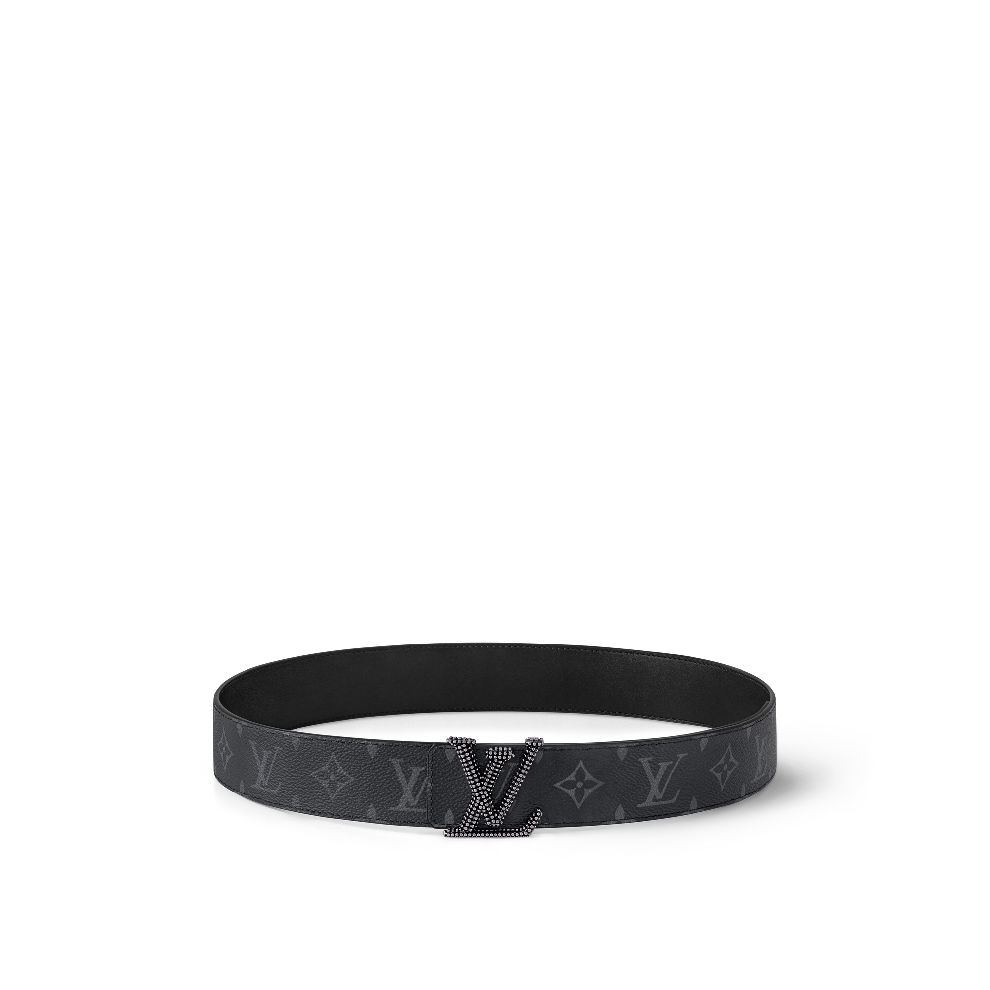 Cinturón reversible LV Initiales Studs de 4 cm Lona Monogram Eclipse Hombre Accesorios Cinturones | LOUIS VUITTON (Zoom de producto)