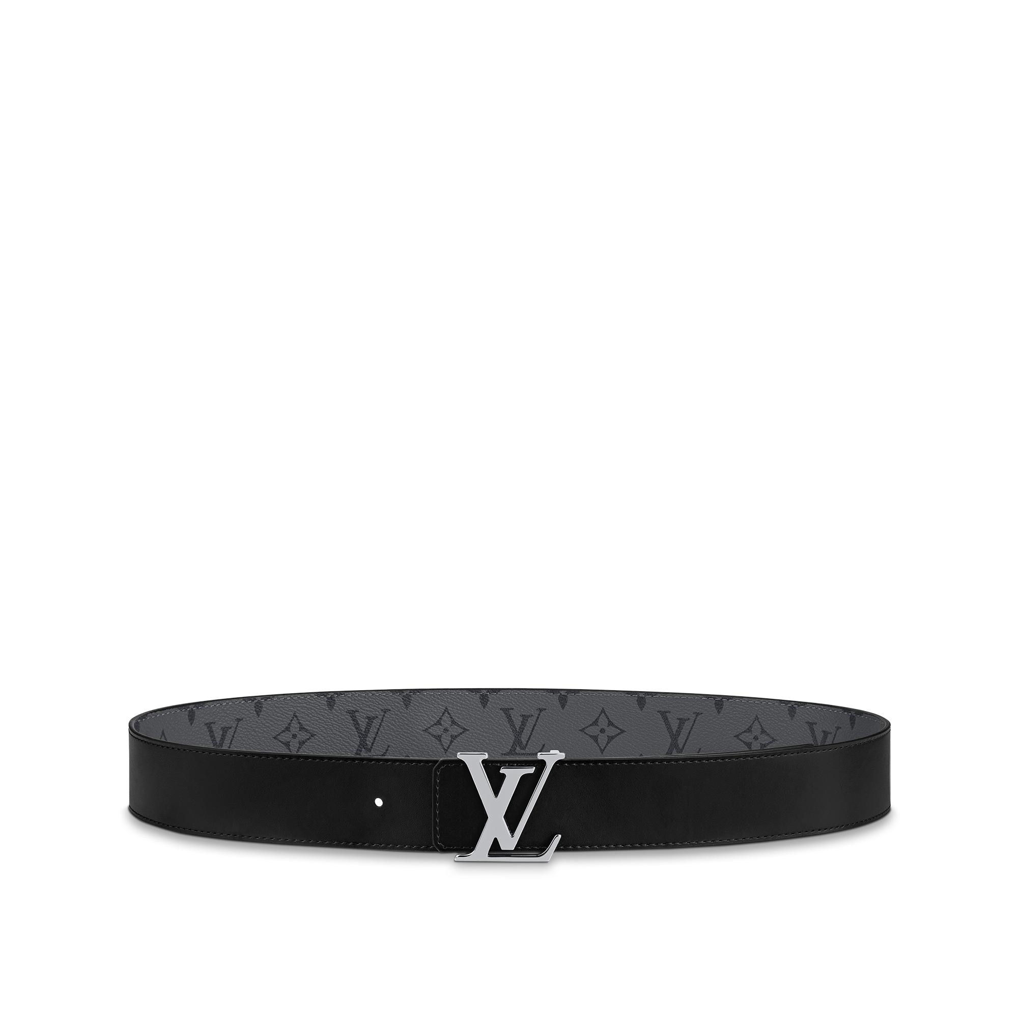Cinturón reversible LV Initials de 4 cm Monogram Eclipse Reverse Hombre Accesorios Cinturones | LOUIS VUITTON (Zoom de producto)
