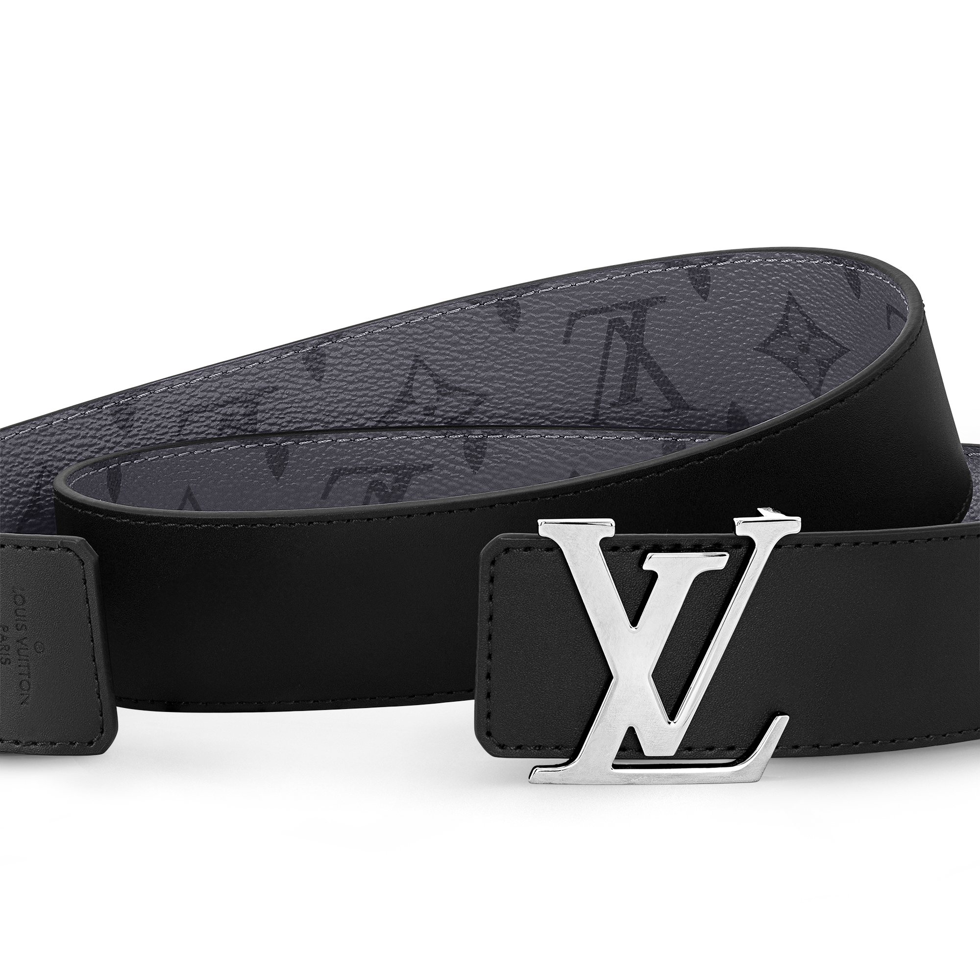 Cinturón reversible LV Initials de 4 cm Monogram Eclipse Reverse Hombre Accesorios Cinturones | LOUIS VUITTON (Zoom de producto)