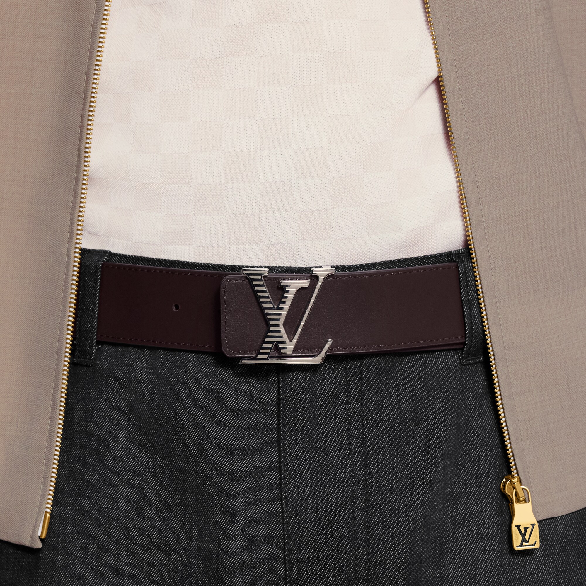 Cinturón reversible LV Shadow de 4 cm  Hombre Accesorios Cinturones | LOUIS VUITTON (Zoom de producto)