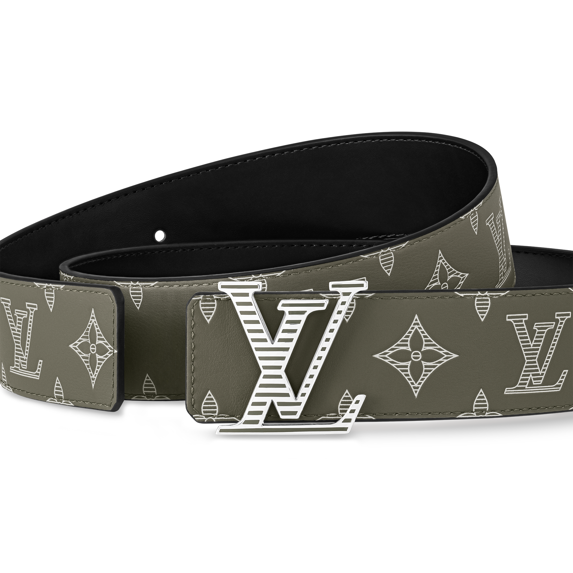 Cinturón reversible LV Shadow de 4 cm Monogram Shadow Hombre Accesorios Cinturones | LOUIS VUITTON (Zoom de producto)