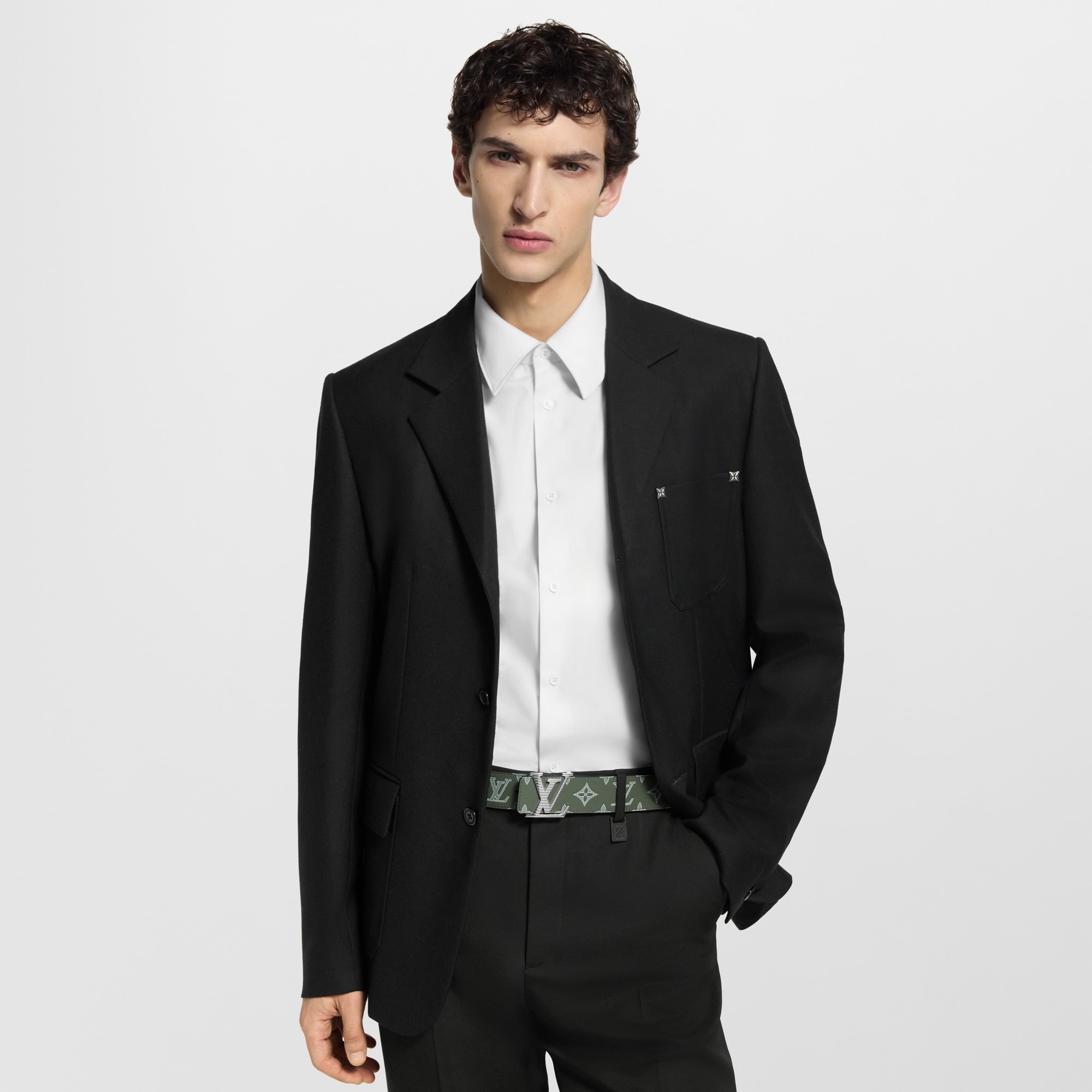 Cinturón reversible LV Shadow de 4 cm Monogram Shadow Hombre Accesorios Cinturones | LOUIS VUITTON (Zoom de producto)