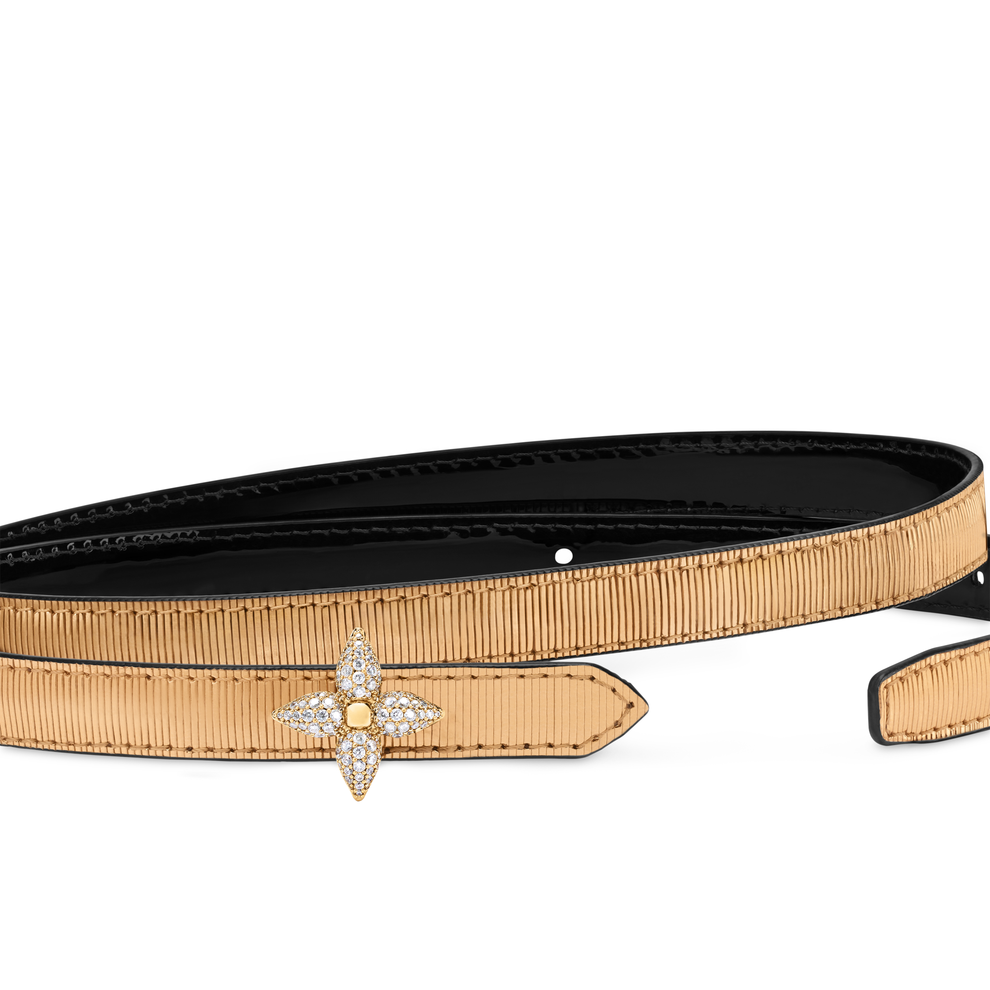 Cinturón reversible Mini Flowergram de 1,5 cm  Mujer Accesorios Cinturones | LOUIS VUITTON (Zoom de producto)