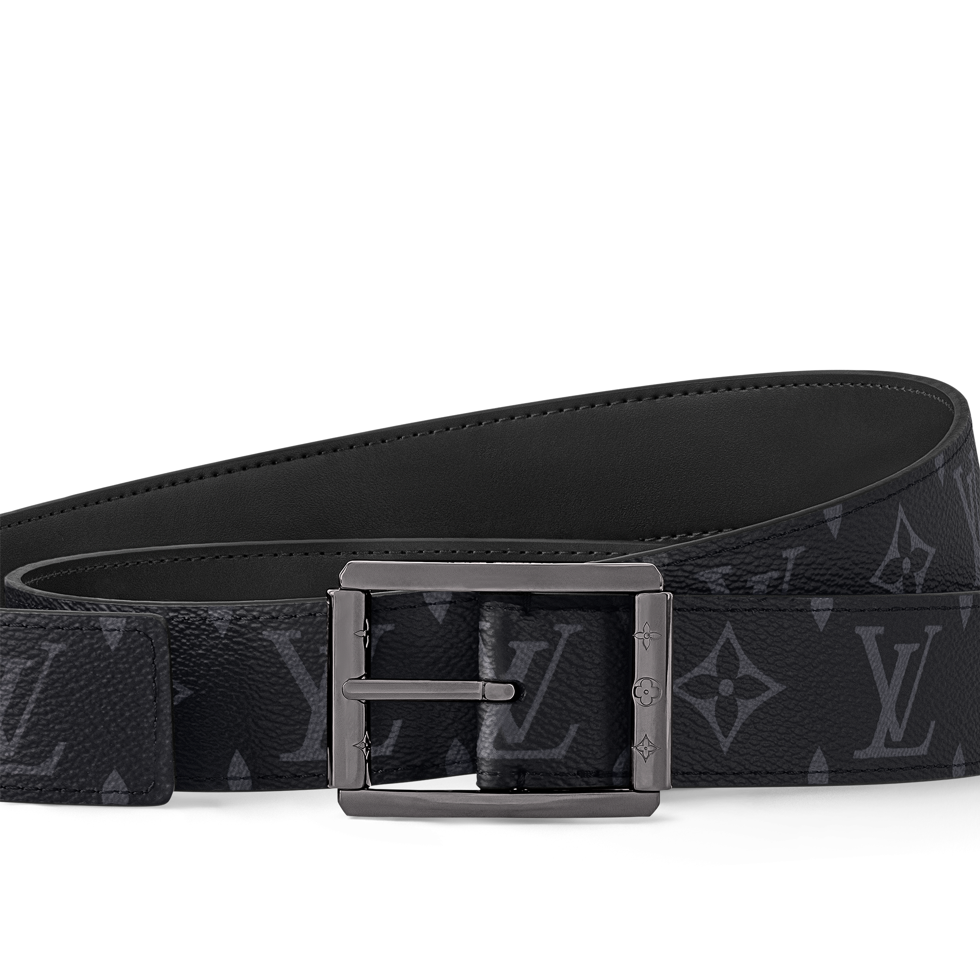 Cinturón reversible Uptown de 3,5 cm Lona Monogram Eclipse Hombre Accesorios Nuevo esta temporada | LOUIS VUITTON (Zoom de producto)