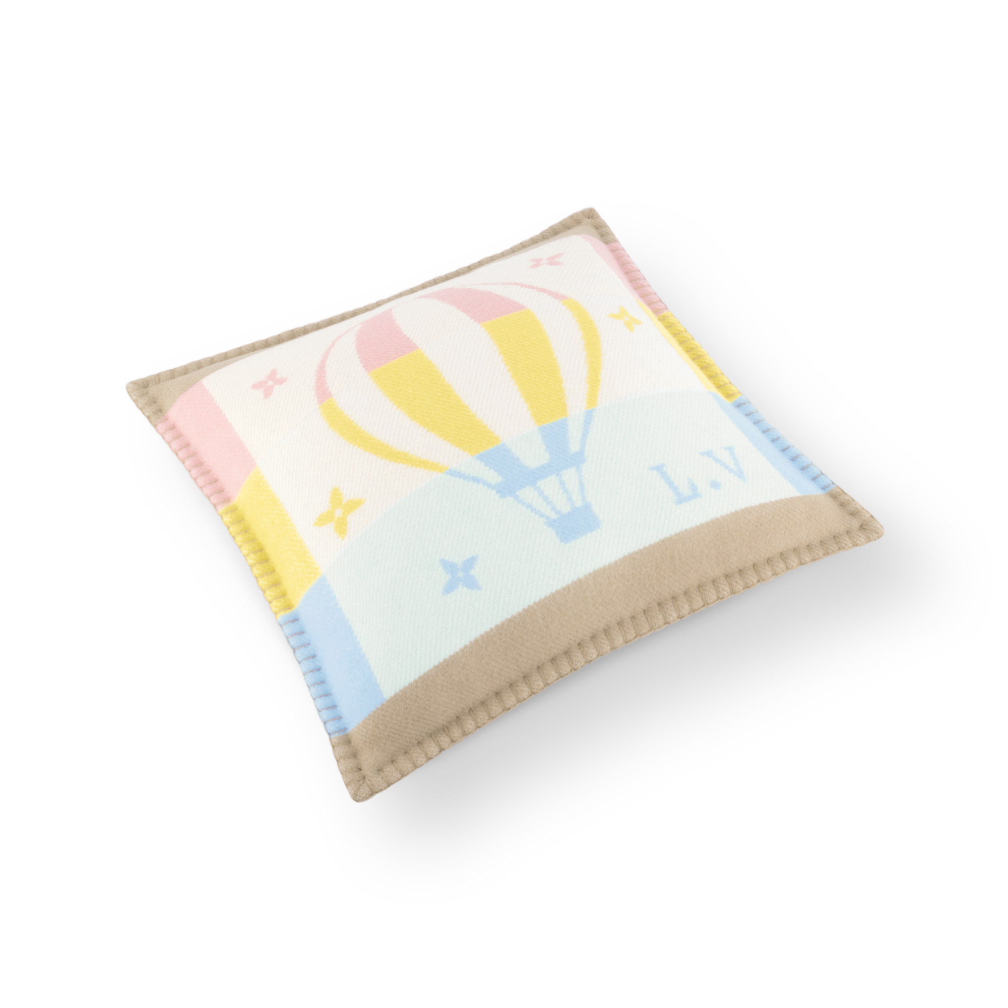 Cojín con motivo de globo aerostático S00 Regalos Regalos para bebés } | LOUIS VUITTON (Zoom de producto)