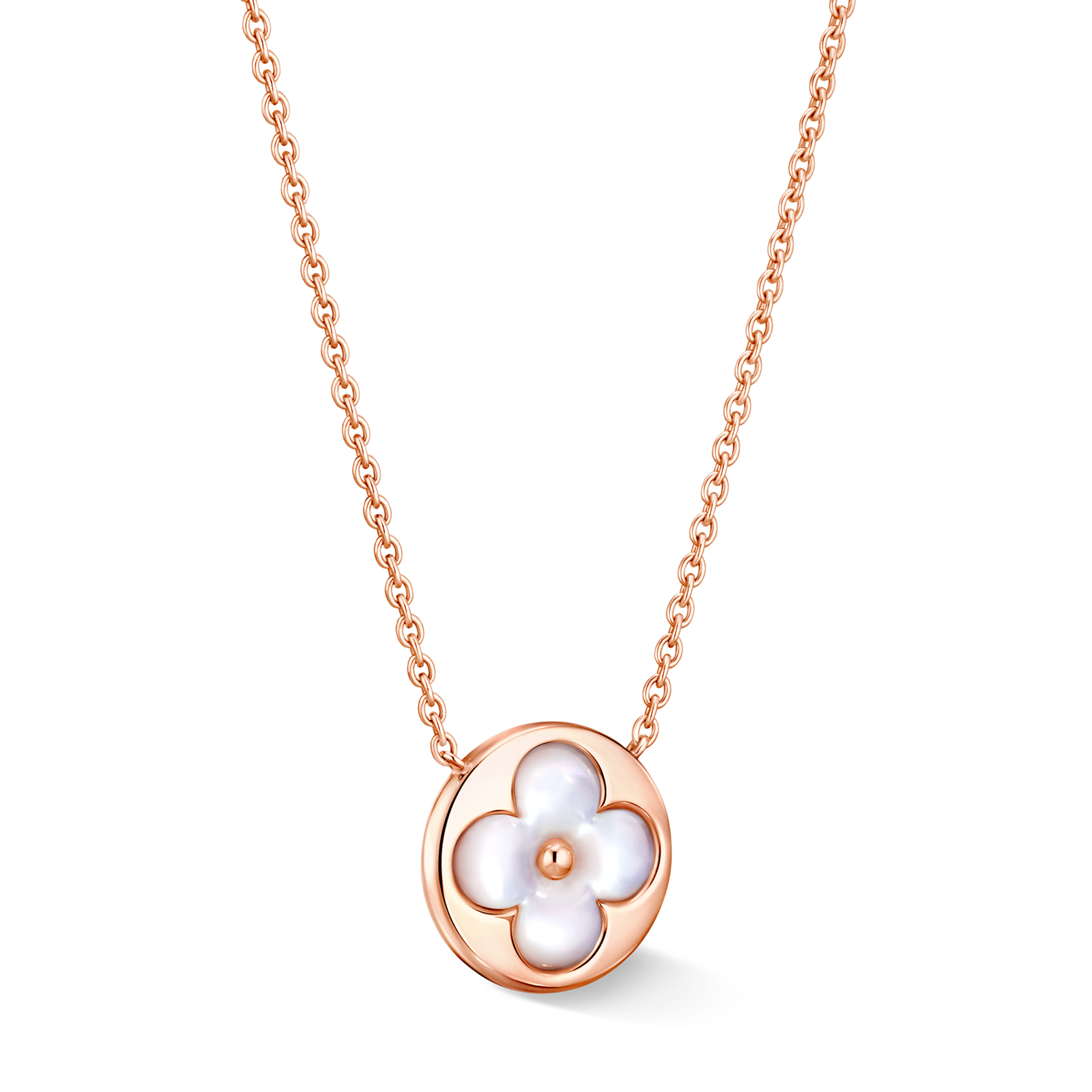 Colgante Blossom En Forma De Sol De Oro Rosa y Nácar Blanco  Joyería Categorías Joyería | LOUIS VUITTON (Zoom de producto)