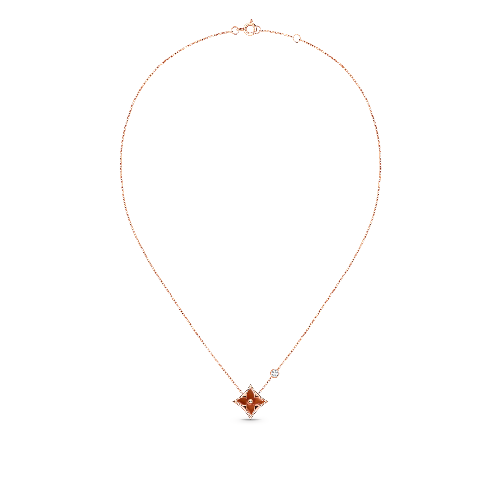 Colgante Color Blossom BB Star de oro rosa, cornalina y diamante  Joyería Categorías Joyería | LOUIS VUITTON (Zoom de producto)