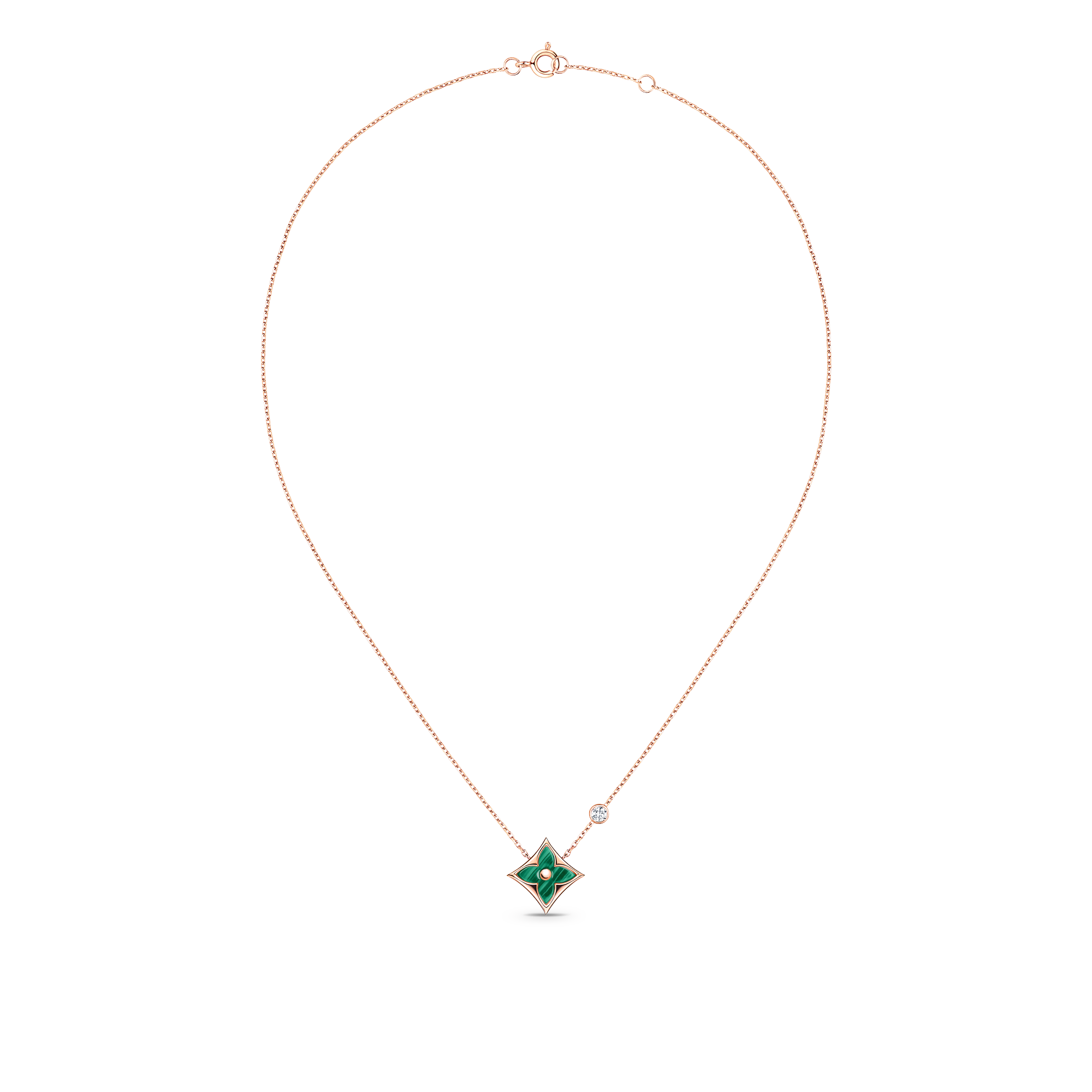 Colgante Color Blossom BB Star de oro rosa, malaquita y diamante  Joyería Categorías Collares y colgantes | LOUIS VUITTON (Zoom de producto)