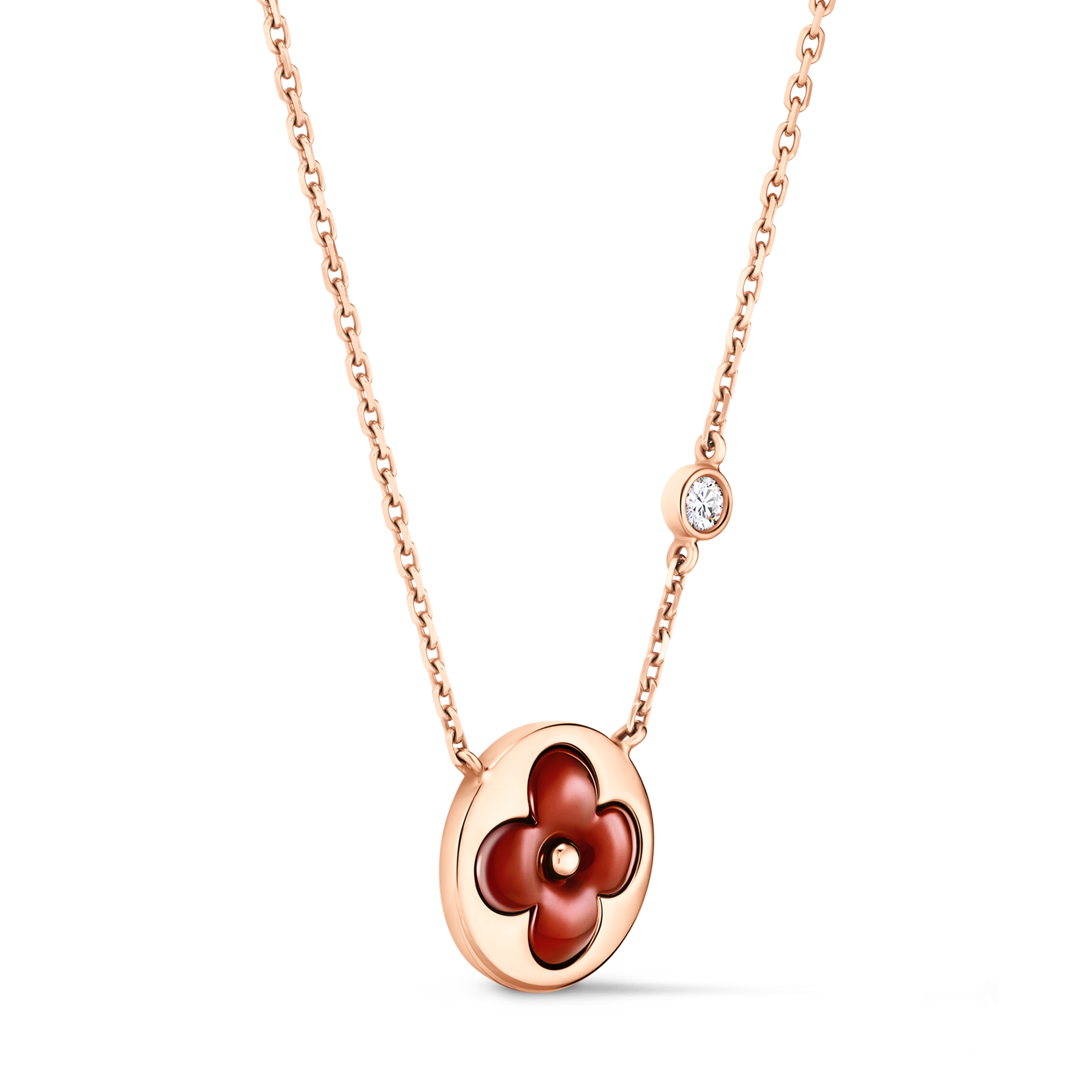 Colgante Color Blossom BB Sun de oro rosa, cornalina y diamante  Joyería Categorías Collares y colgantes | LOUIS VUITTON (Zoom de producto)