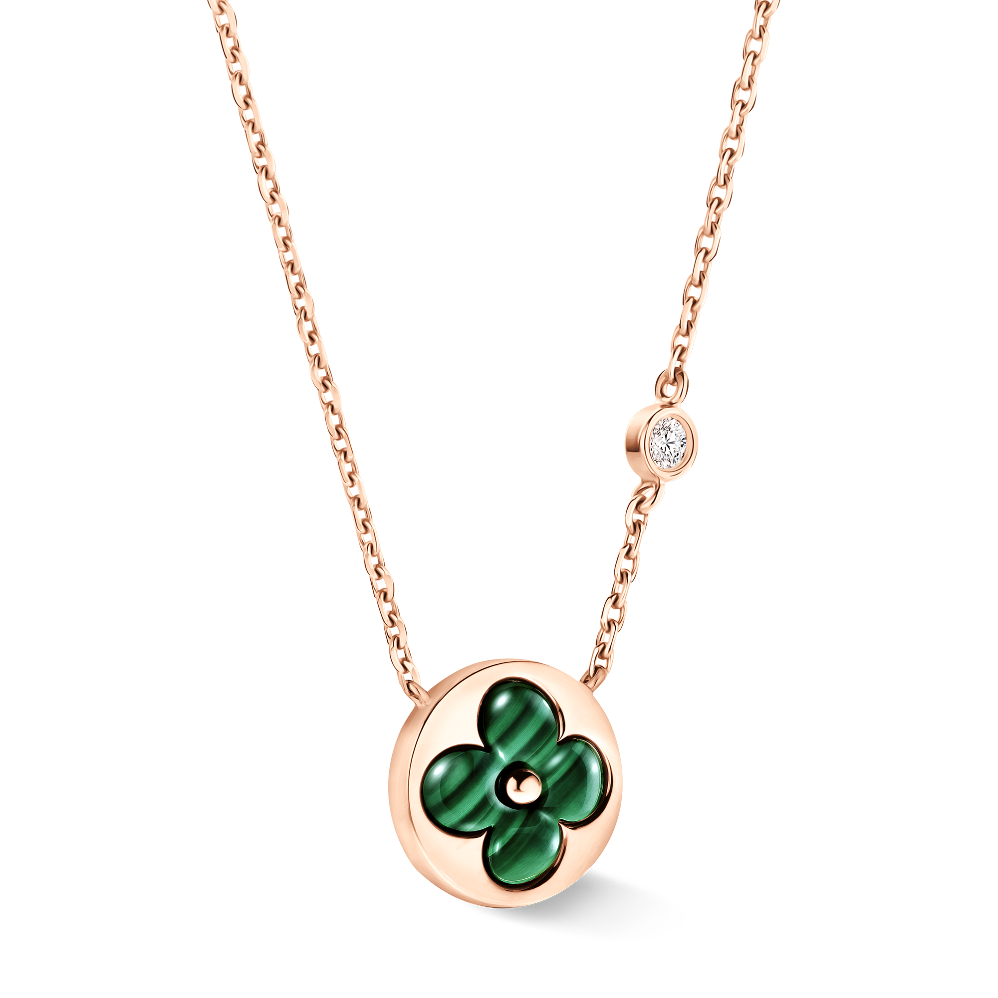 Colgante Color Blossom BB Sun de oro rosa, malaquita y diamantes  Joyería Categorías Joyería | LOUIS VUITTON (Zoom de producto)