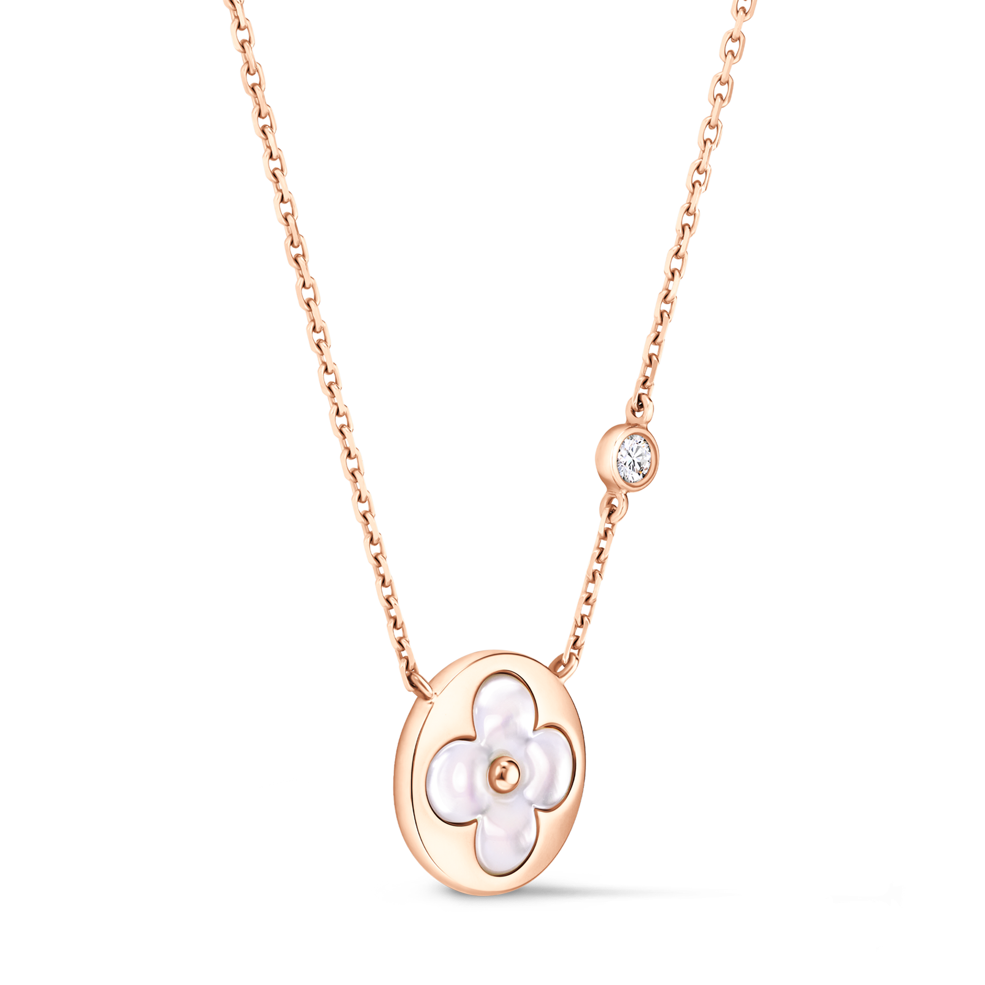 Colgante Color Blossom BB Sun de oro rosa, nácar blanco y diamante  Joyería Categorías Collares y colgantes | LOUIS VUITTON (Zoom de producto)