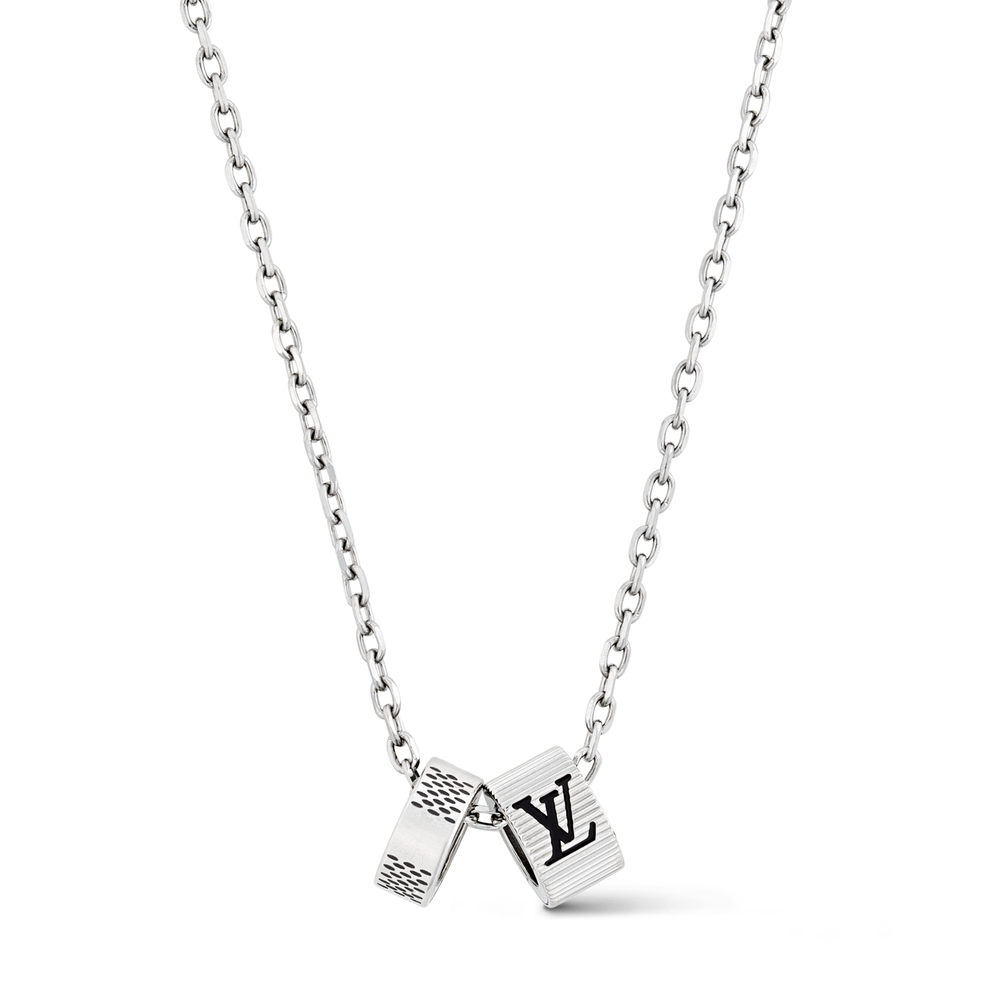 Colgante Damier Rings S00 Hombre Joyería Collares y colgantes | LOUIS VUITTON (Zoom de producto)