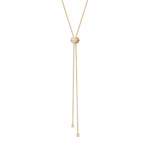 Colgante largo Le Damier de Louis Vuitton de oro amarillo y diamantes Joyería Categorías Collares y colgantes | LOUIS VUITTON (Zoom de producto)