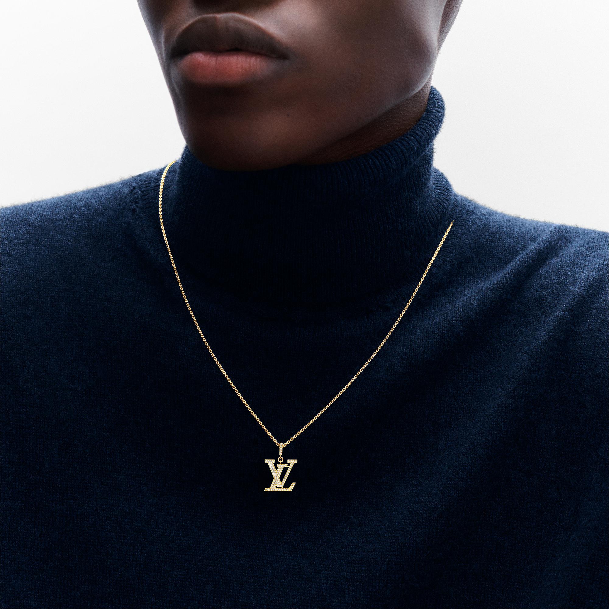 Colgante LV mediano de oro amarillo y diamantes  Joyería Categorías Collares y colgantes | LOUIS VUITTON (Zoom de producto)