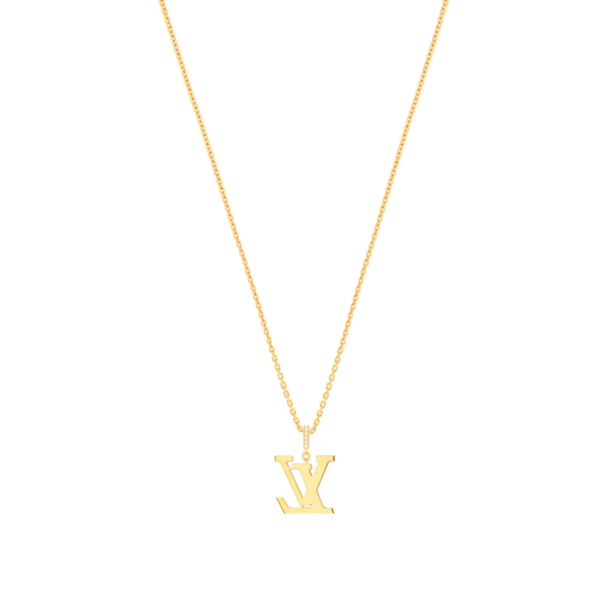 Colgante LV mediano de oro amarillo y diamantes  Joyería Categorías Collares y colgantes | LOUIS VUITTON (Zoom de producto)