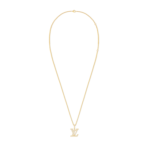 Colgante LV mediano de oro amarillo y diamantes Joyería Categorías Collares y colgantes | LOUIS VUITTON (Zoom de producto)