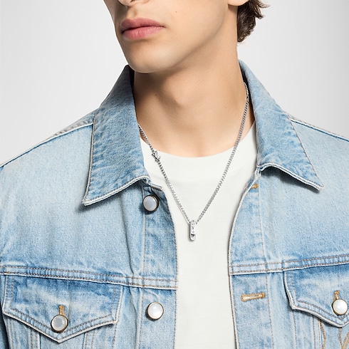 Colgante Monogram Chain S00 Hombre Joyería Collares y colgantes | LOUIS VUITTON (Zoom de producto)