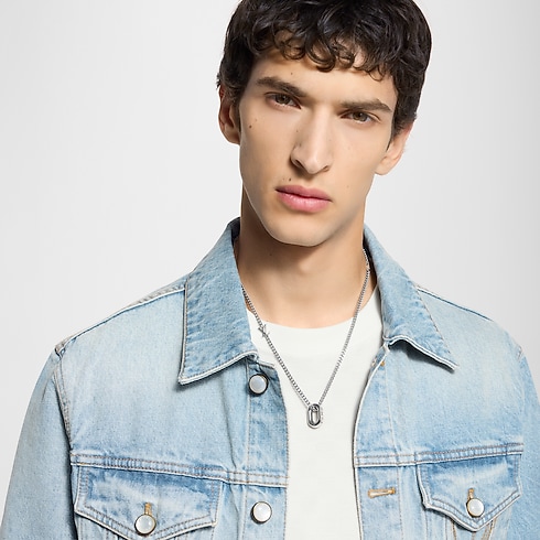 Colgante Monogram Chain S00 Hombre Joyería Collares y colgantes | LOUIS VUITTON (Zoom de producto)