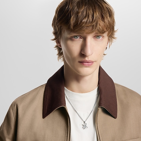 Colgante Monogram Row S00 Hombre Joyería Collares | LOUIS VUITTON (Zoom de producto)