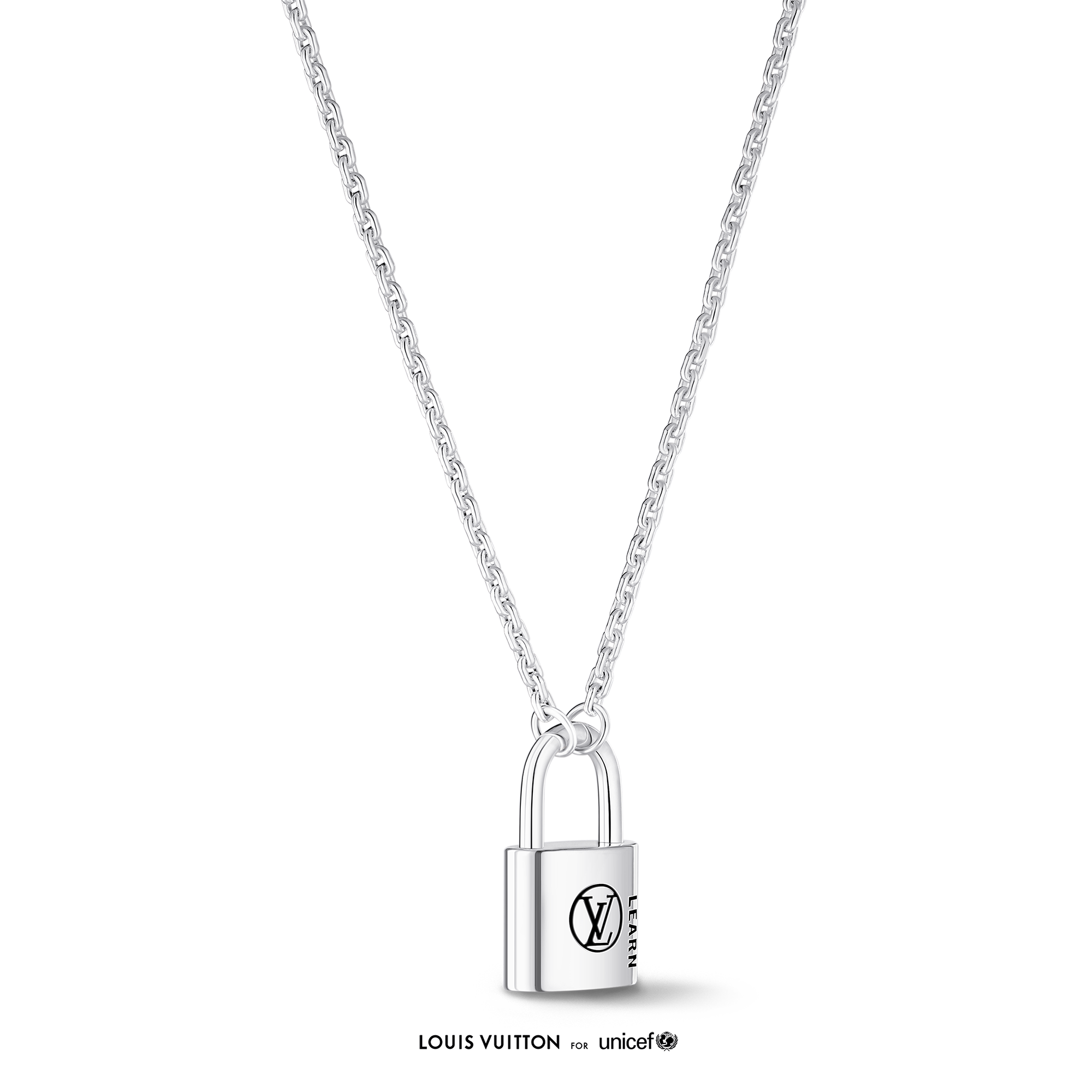 Colgante Silver Lockit en plata de ley y laca negra  Joyería Categorías Collares y colgantes | LOUIS VUITTON (Zoom de producto)
