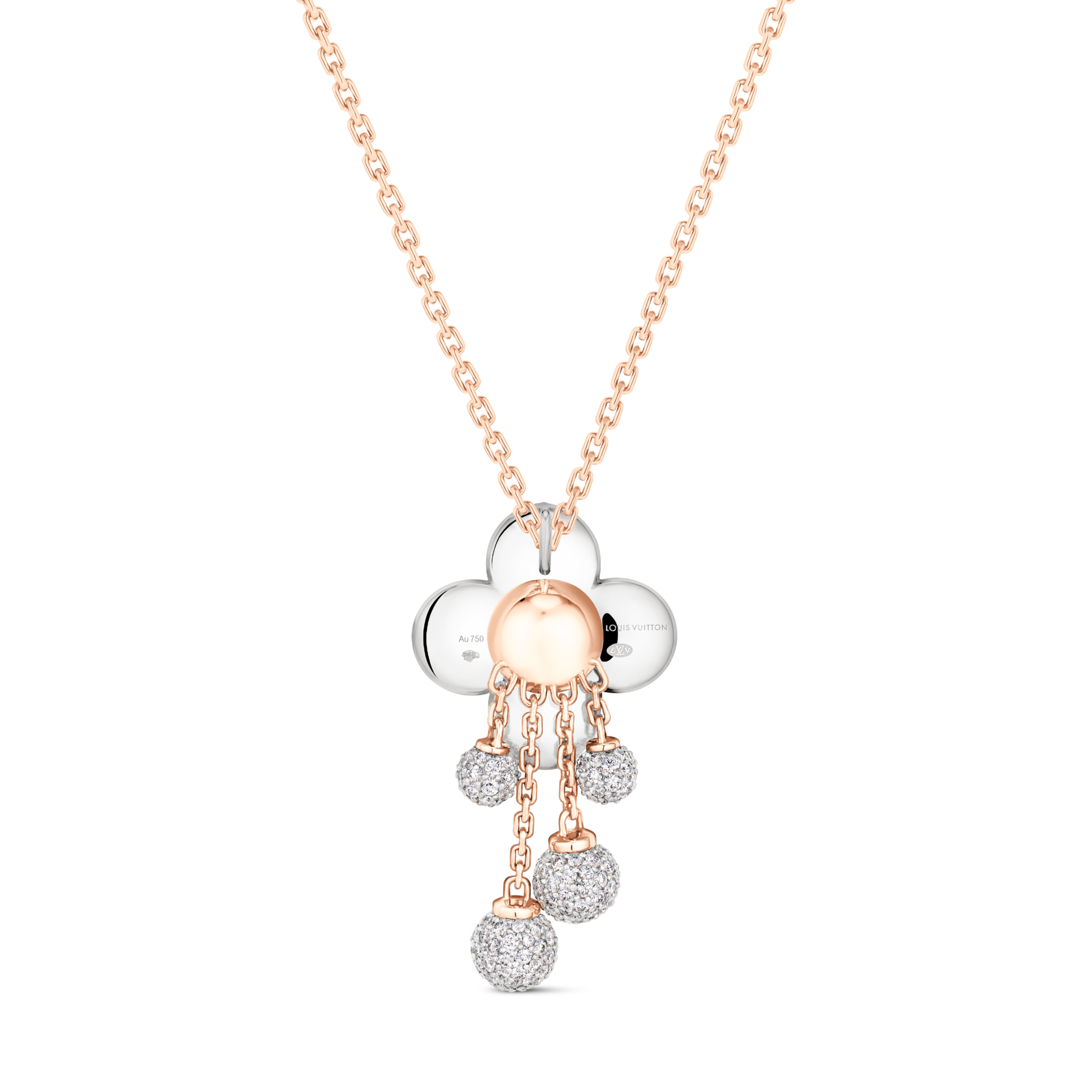 Colgante Vivienne de tres oros y diamantes  Joyería Categorías Collares y colgantes | LOUIS VUITTON (Zoom de producto)