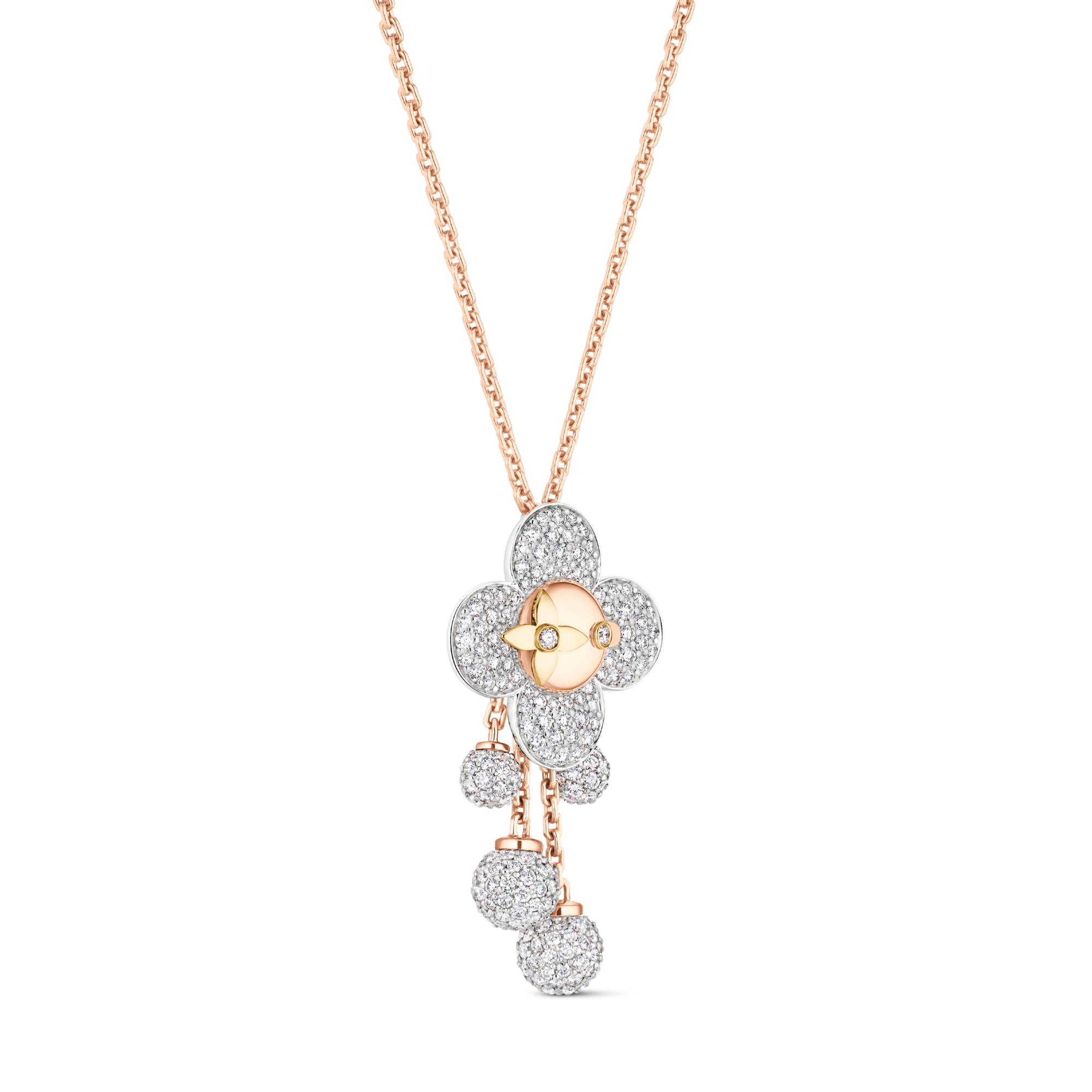 Colgante Vivienne de tres oros y diamantes  Joyería Categorías Collares y colgantes | LOUIS VUITTON (Zoom de producto)