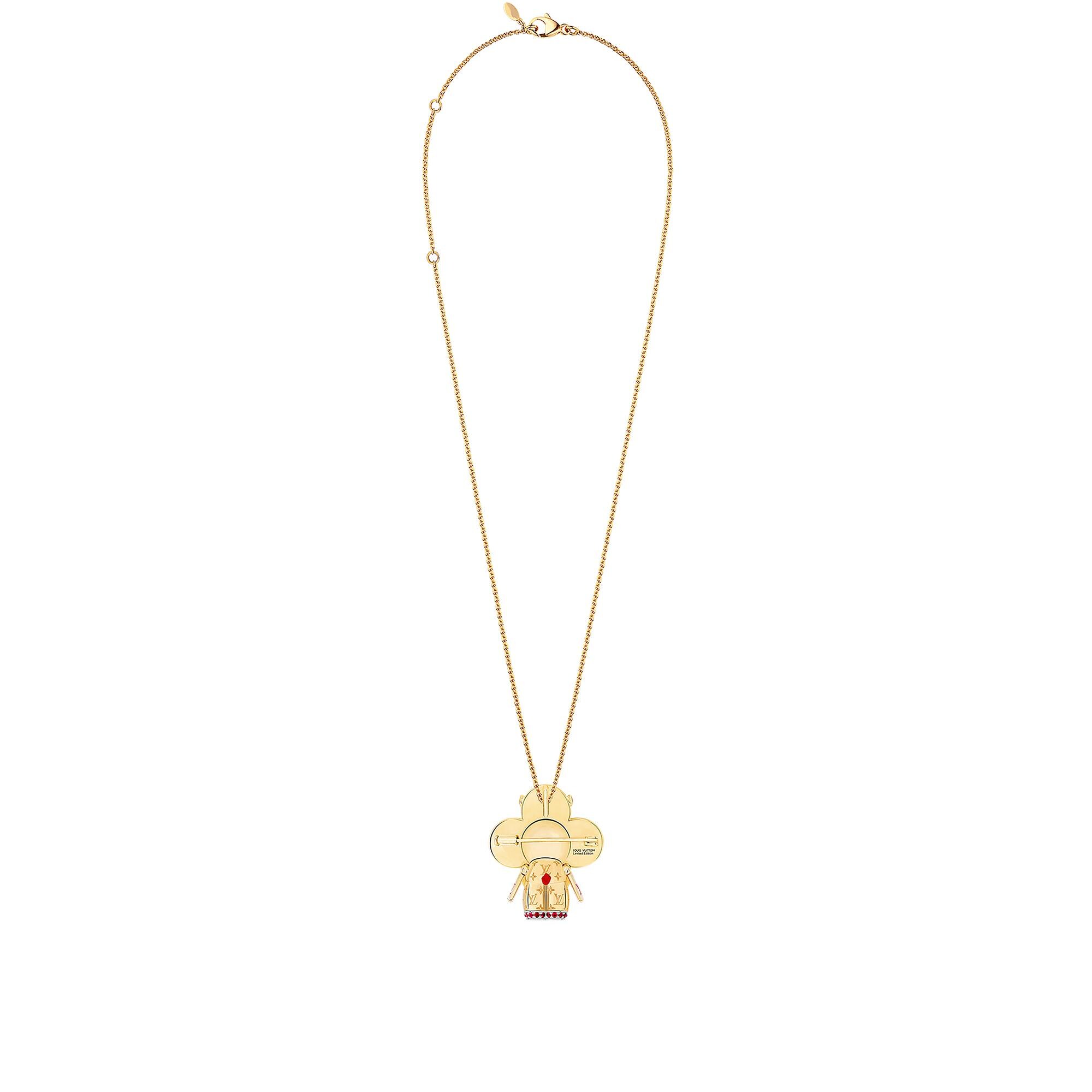Colgante Vivienne Red Lion Dance de oro amarillo, oro blanco, laca, diamantes y piedras preciosas rojas  Joyería Categorías Collares y colgantes | LOUIS VUITTON (Zoom de producto)