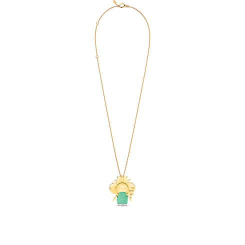Colgante Vivienne Statue Of Liberty de oro blanco, oro amarillo, laca y diamantes Joyería Categorías Collares y colgantes | LOUIS VUITTON (Zoom de producto)
