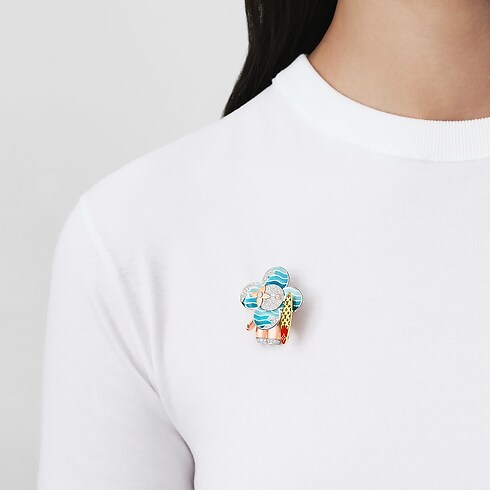 Colgante Vivienne Surfer de oro, laca y diamantes Joyería Categorías Joyería | LOUIS VUITTON (Zoom de producto)