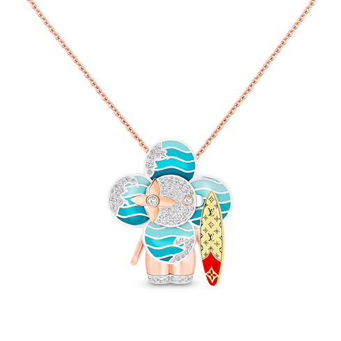 Colgante Vivienne Surfer de oro, laca y diamantes Joyería Categorías Joyería | LOUIS VUITTON (Zoom de producto)