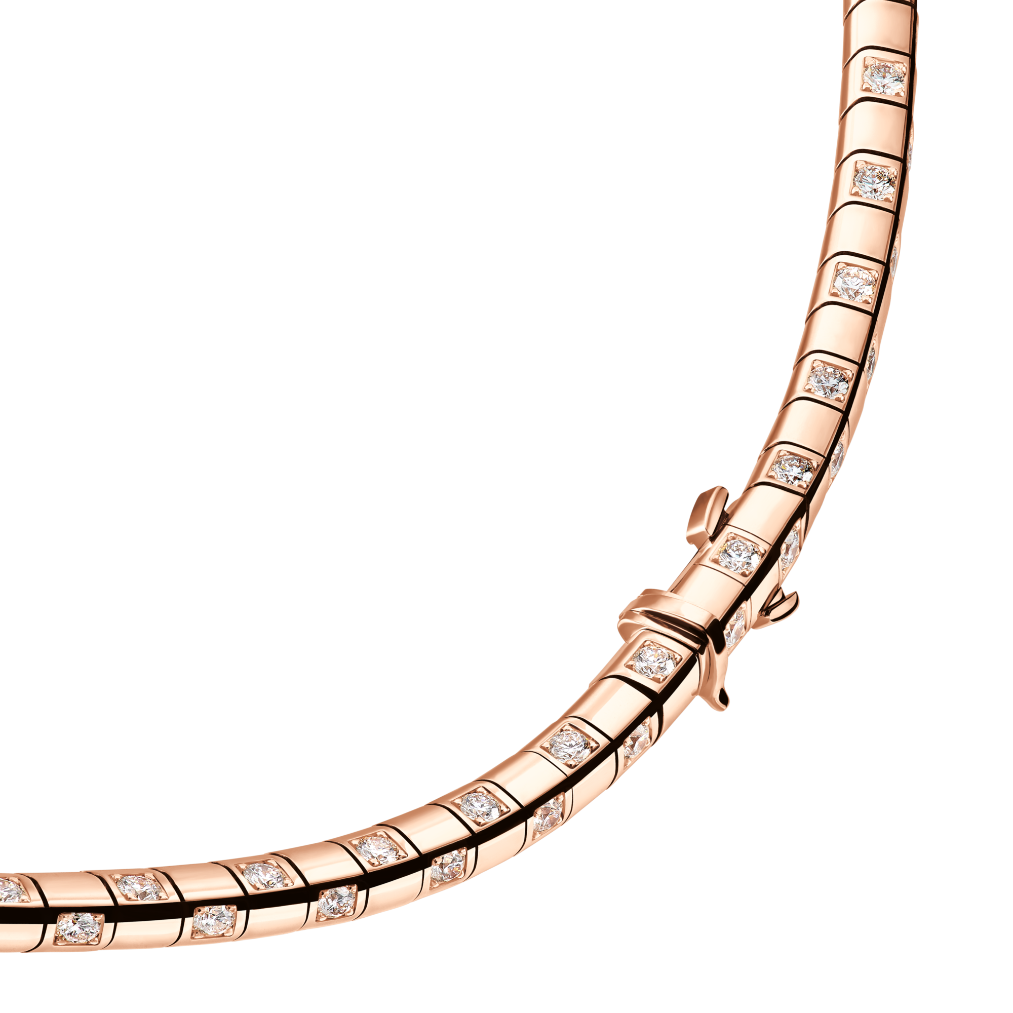 Collar corto Le Damier de Louis Vuitton de oro rosa y diamantes  Joyería Categorías Collares y colgantes | LOUIS VUITTON (Zoom de producto)