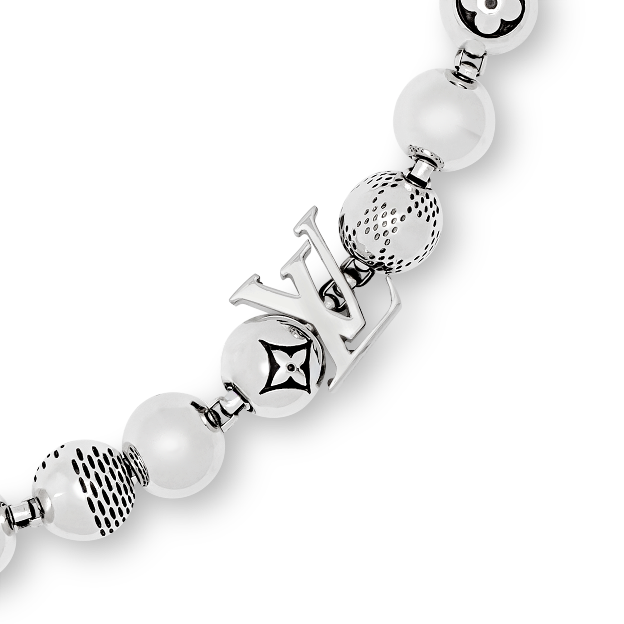 Collar Damier Staples Ball S00 Hombre Joyería Collares y colgantes | LOUIS VUITTON (Zoom de producto)