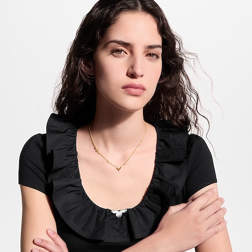 Collar Essential V Strass PM S00 Mujer Bisutería Collares | LOUIS VUITTON (Zoom de producto)