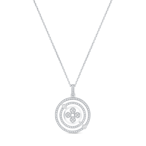 Pendiente Idylle Blossom con cadena de oro blanco y diamante (unidad) Joyería Categorías Pendientes | LOUIS VUITTON