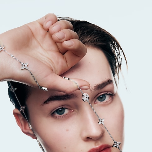 Collar largo Idylle Blossom Multi-Motif de oro blanco y diamantes Joyería Categorías Collares y colgantes | LOUIS VUITTON (Zoom de producto)