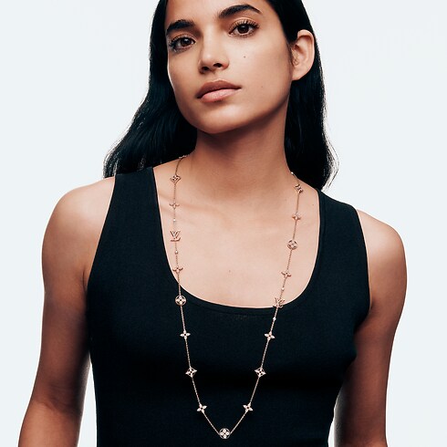 Collar largo Idylle Blossom Multi-Motif de oro rosa y diamantes Joyería Categorías Collares y colgantes | LOUIS VUITTON (Zoom de producto)