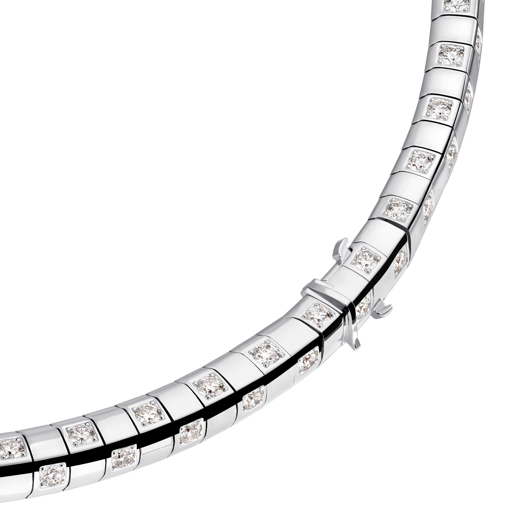 Collar largo Le Damier de Louis Vuitton de oro blanco y diamantes  Joyería Categorías Collares y colgantes | LOUIS VUITTON (Zoom de producto)