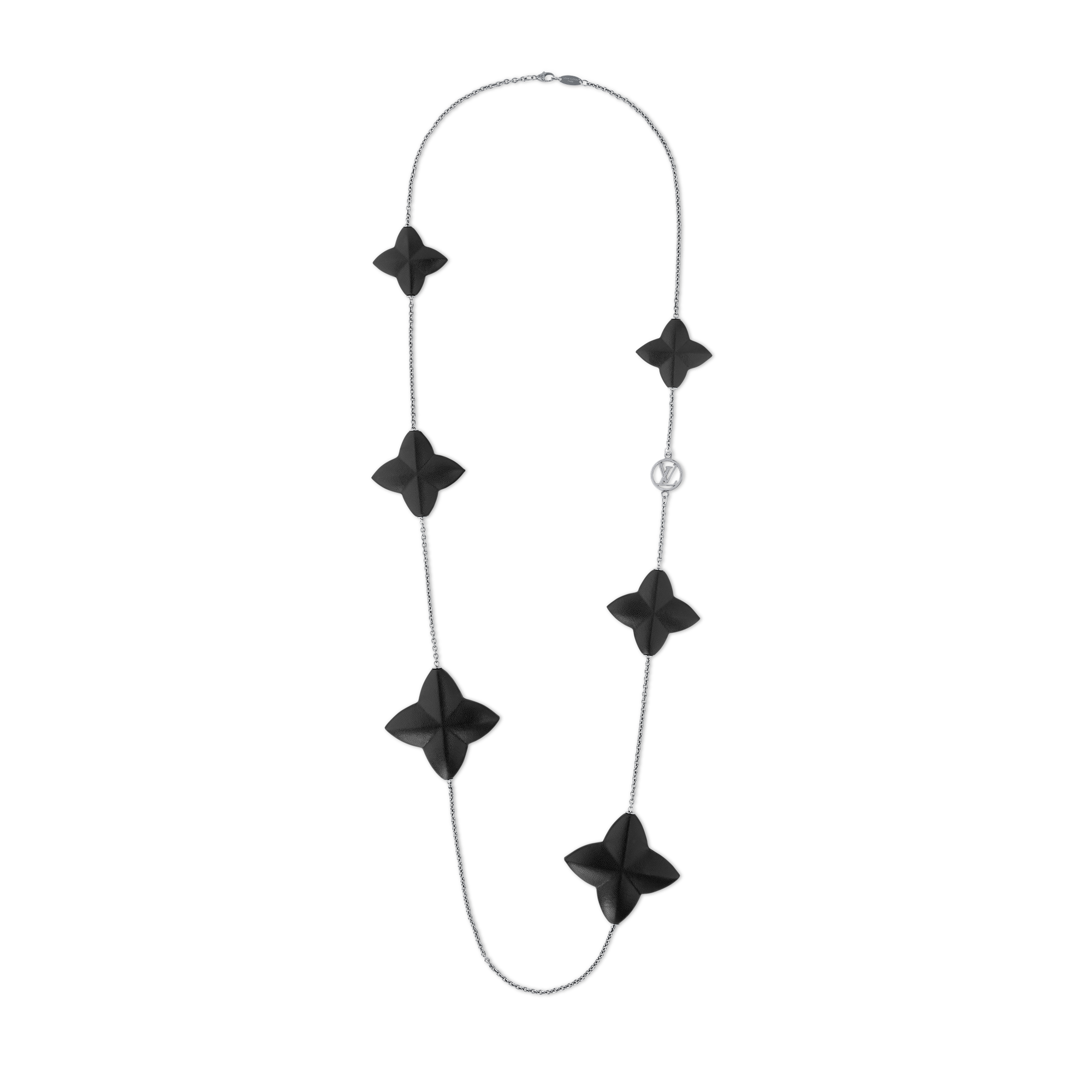 Collar largo Leather Flower S00 Mujer Bisutería Collares y colgantes | LOUIS VUITTON (Zoom de producto)