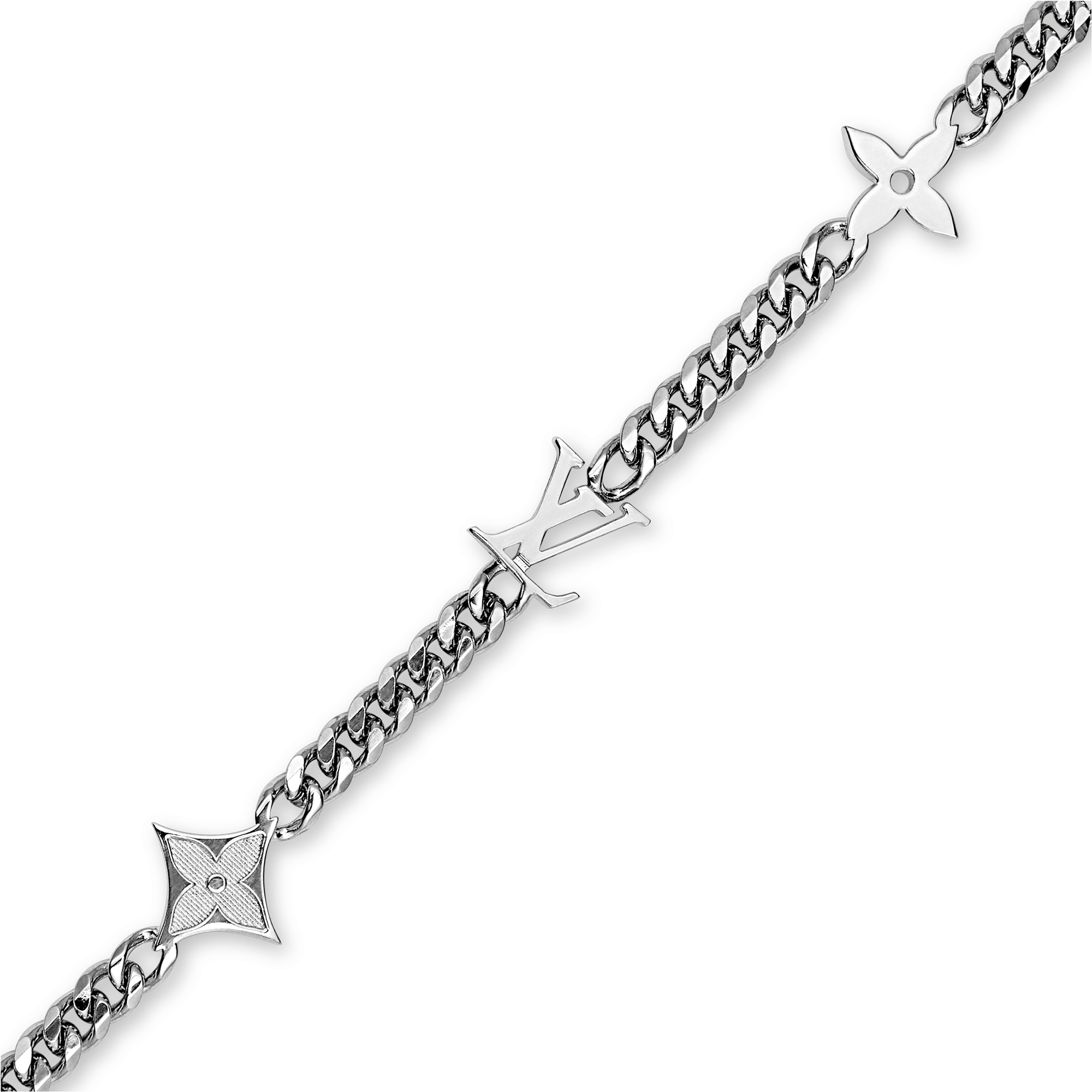 Collar Monogram Row S00 Hombre Joyería Collares y colgantes | LOUIS VUITTON (Zoom de producto)