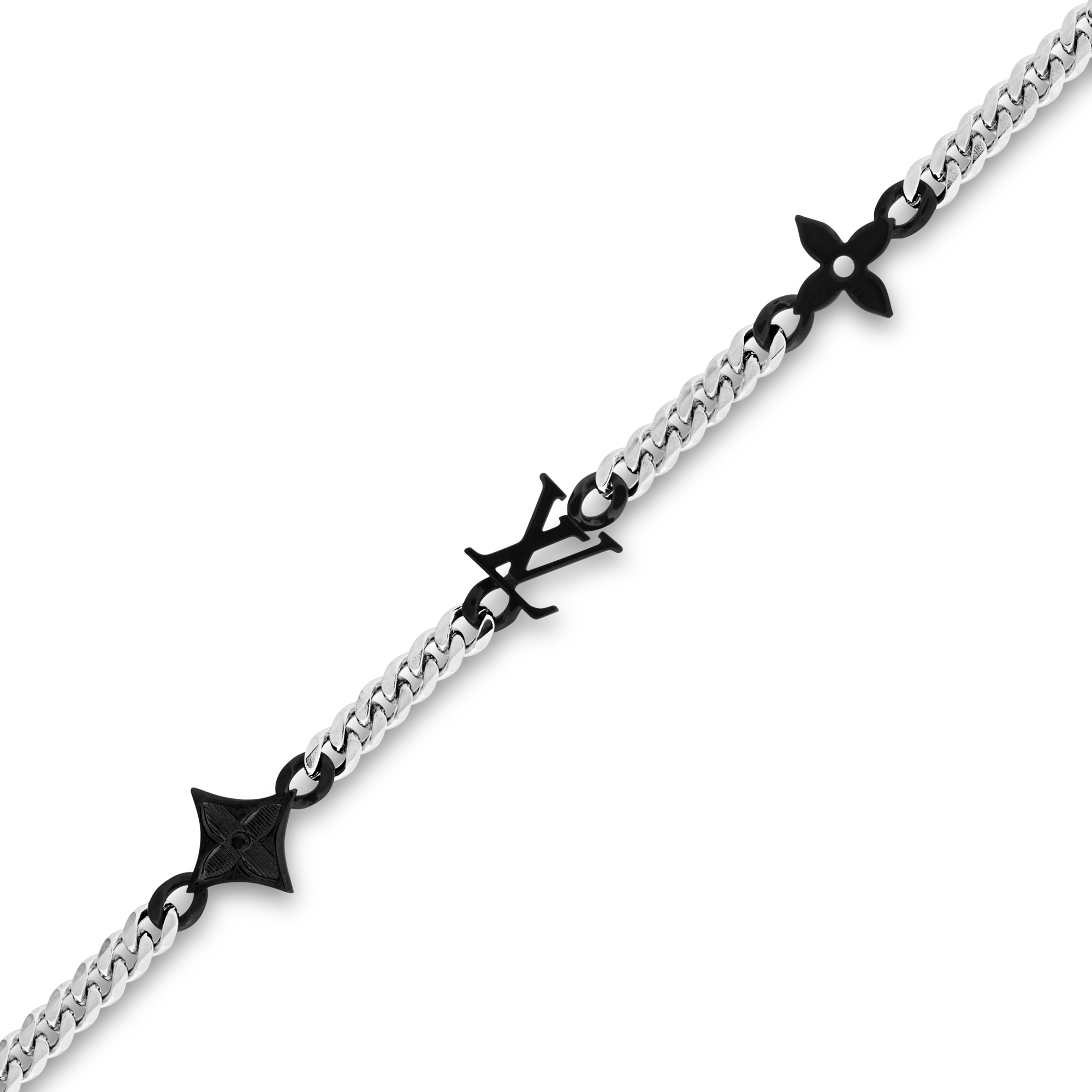 Collar Monogram Row S00 Hombre Joyería Collares y colgantes | LOUIS VUITTON (Zoom de producto)