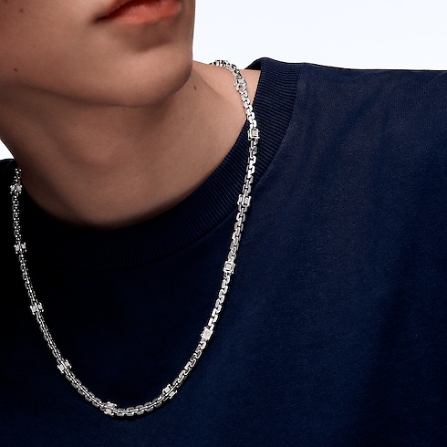 Collar Trunk Les Gastons Vuitton de oro blanco y diamantes Les Extraordinaires Joyería Collares y colgantes | LOUIS VUITTON (Zoom de producto)