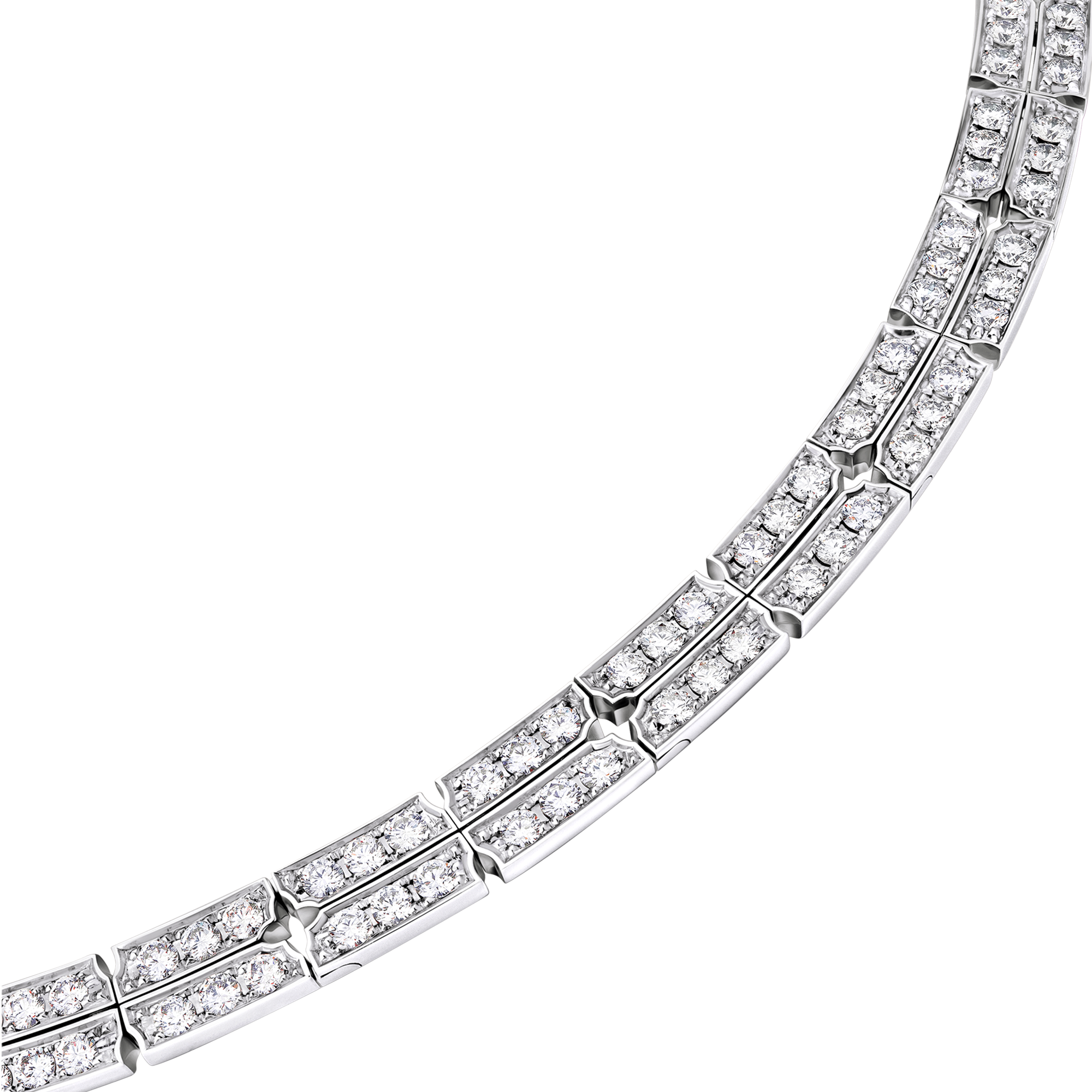 Collar Tumbler de oro blanco y diamantes  Joyería Categorías Collares y colgantes | LOUIS VUITTON (Zoom de producto)