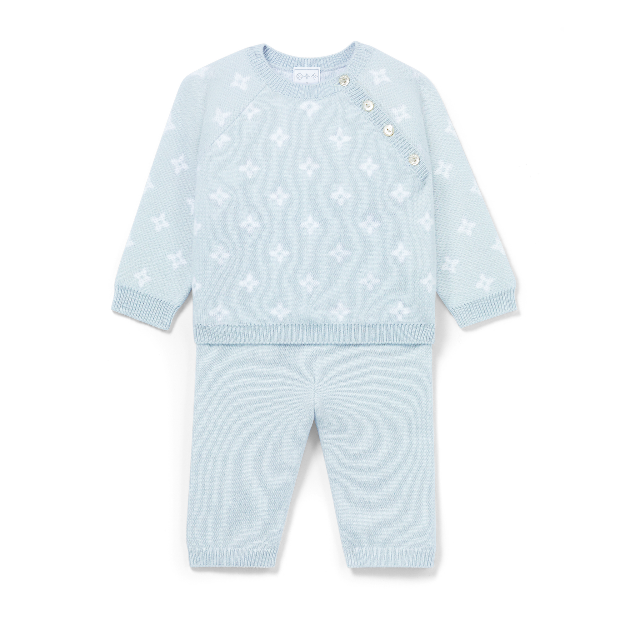 Conjunto de punto Flower S00 Regalos Regalos para bebés } | LOUIS VUITTON (Zoom de producto)