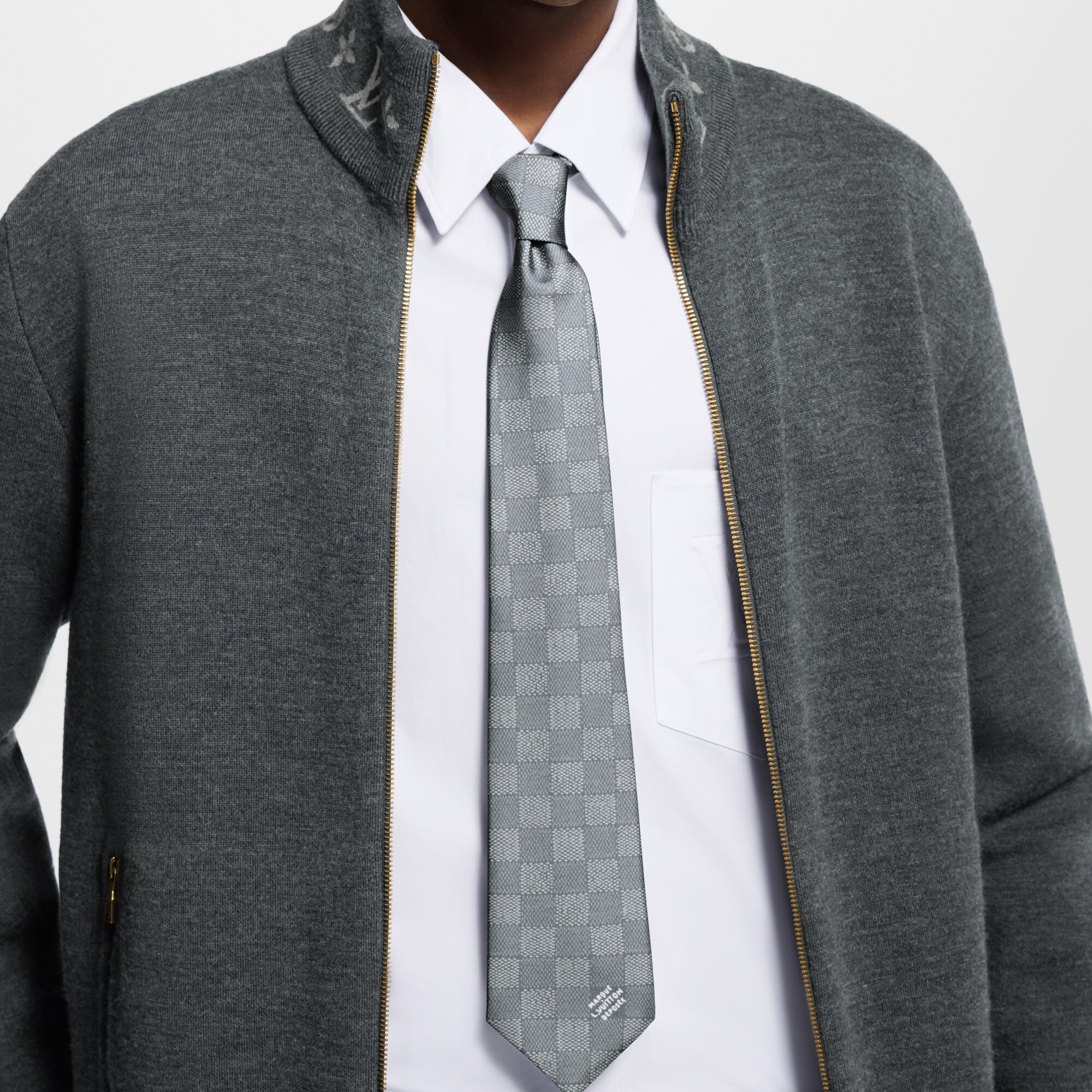 Corbata Damier Heritage S00 Hombre Accesorios Corbatas y pañuelos | LOUIS VUITTON (Zoom de producto)