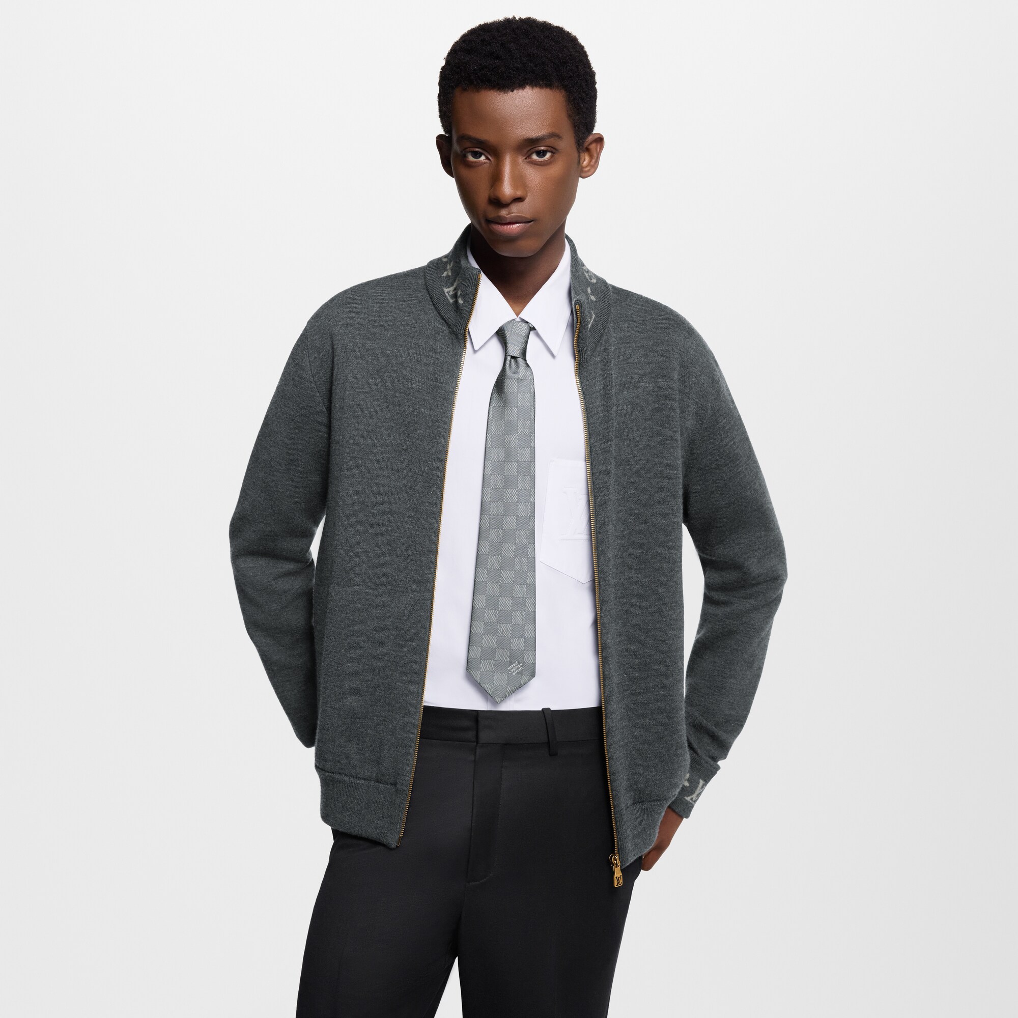 Corbata Damier Heritage S00 Hombre Accesorios Corbatas y pañuelos | LOUIS VUITTON (Zoom de producto)