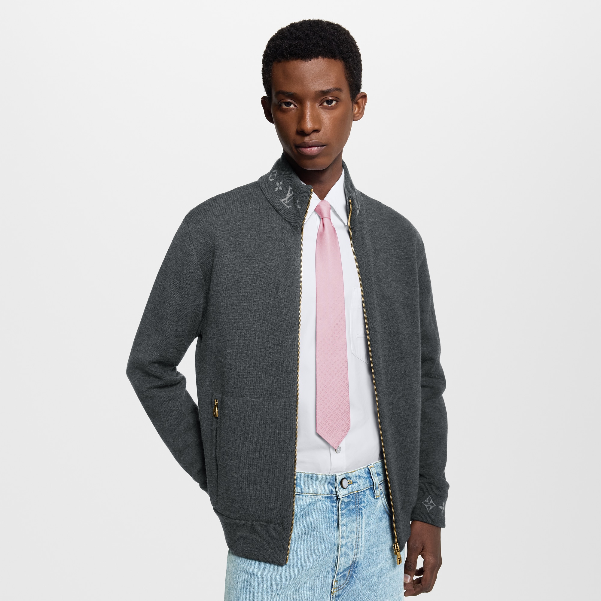 Corbata Fading Monogram S00 Hombre Accesorios Corbatas y pañuelos | LOUIS VUITTON (Zoom de producto)