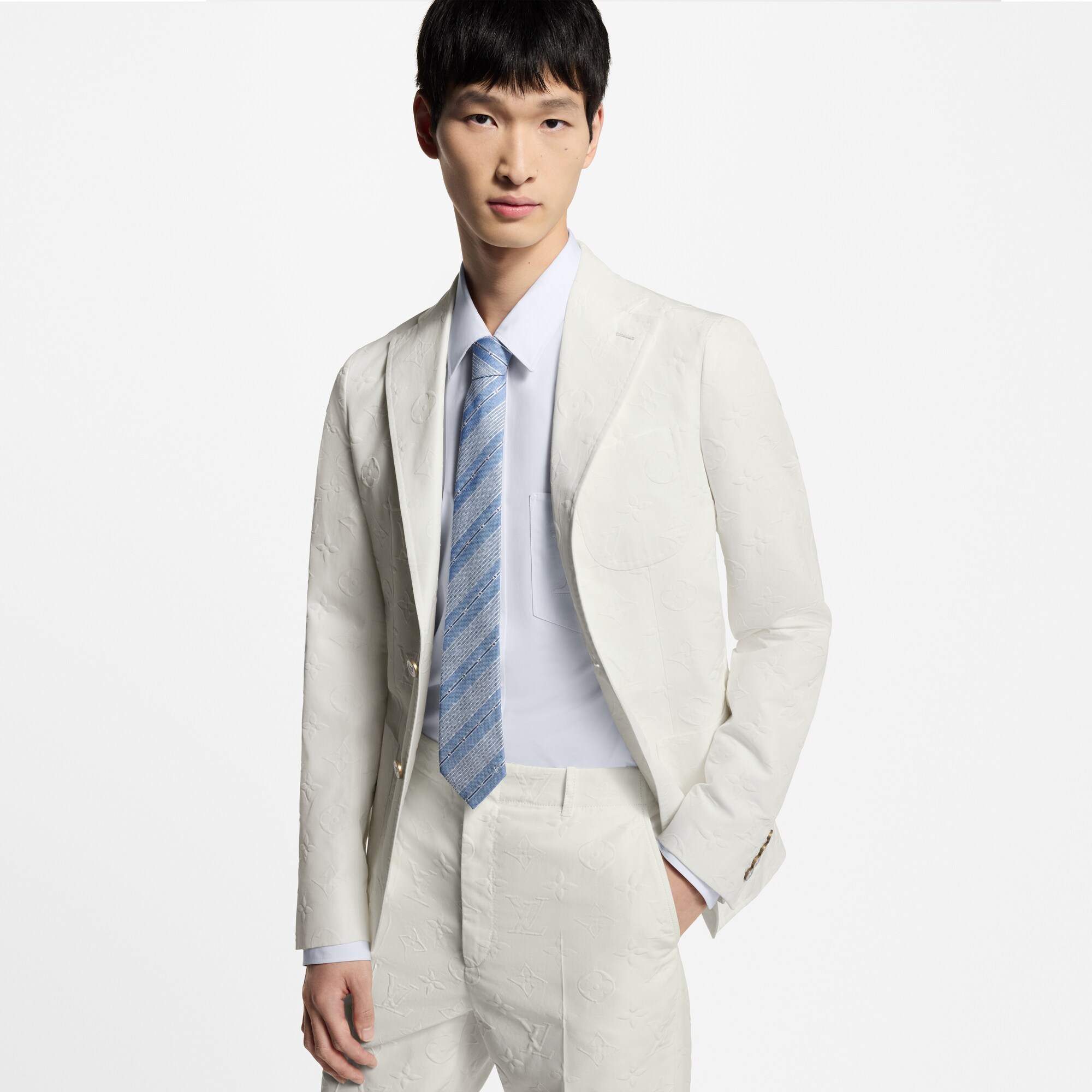 Corbata Fresh Stripes S00 Hombre Accesorios Corbatas y pañuelos | LOUIS VUITTON (Zoom de producto)
